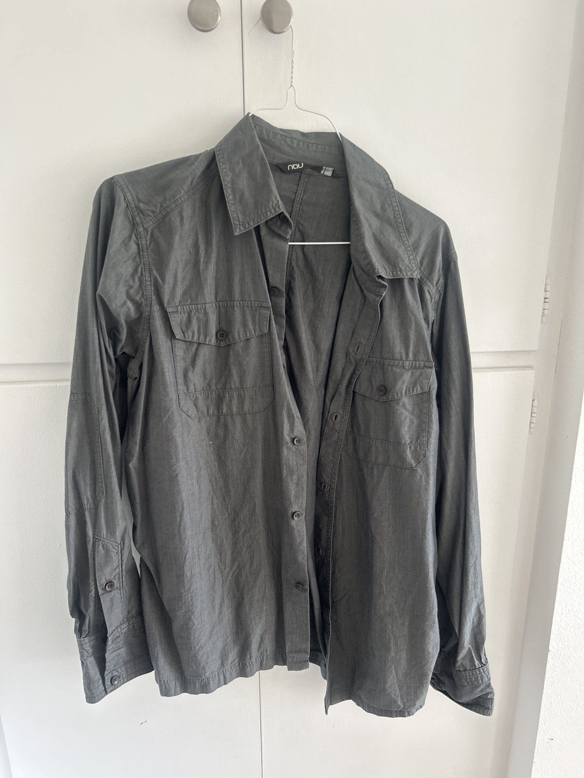 nau Nah Charcoal Gray Button Up Size US L / EU 52-54 / 3 - 1 Thumbnail