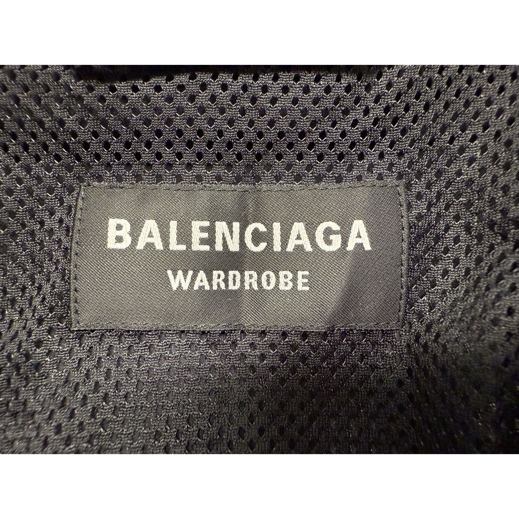 Balenciaga Balenciaga Black Nylon Jacket With "Free" Back Print & Embro Size US M / EU 48-50 / 2 - 4 Thumbnail