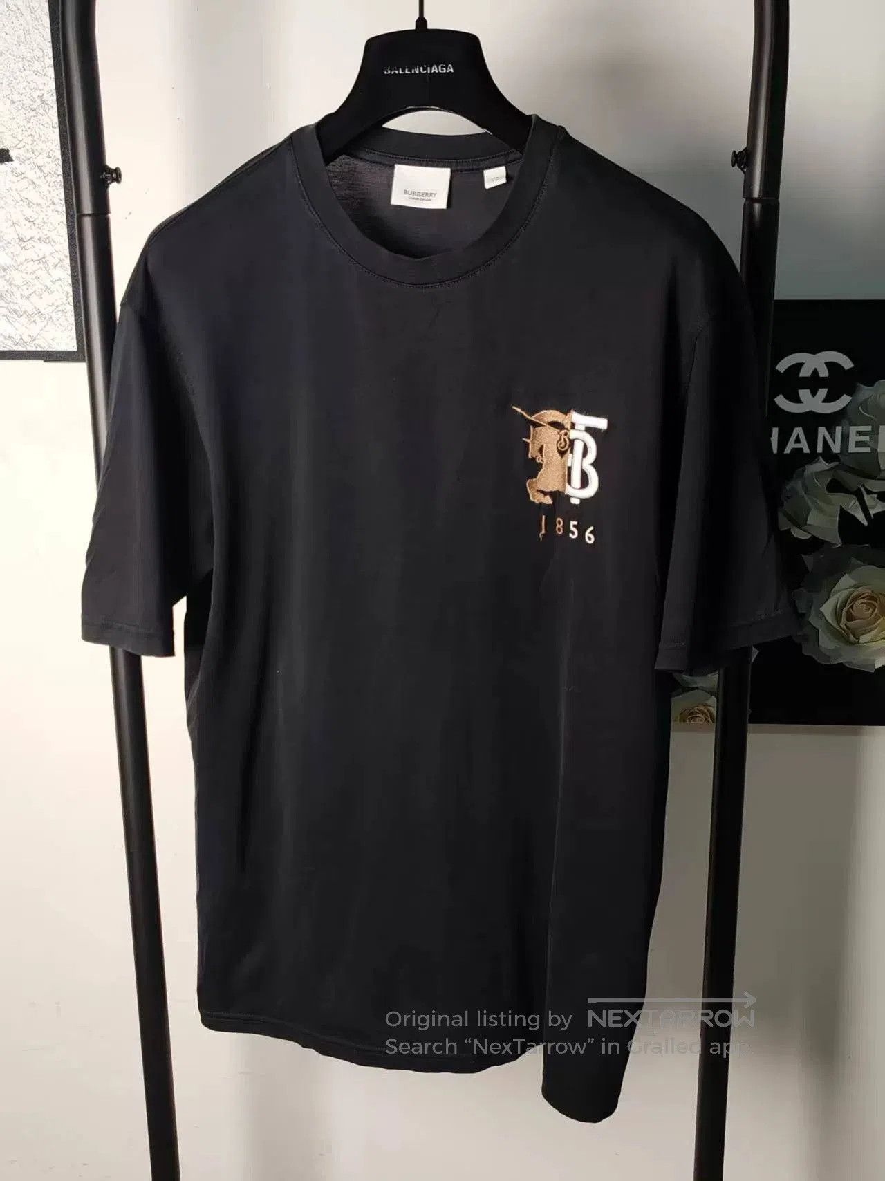 Burberry Burberry Embroidered Logo Short Sleeve Shirt. Size US M / EU 48-50 / 2 - 1 Thumbnail