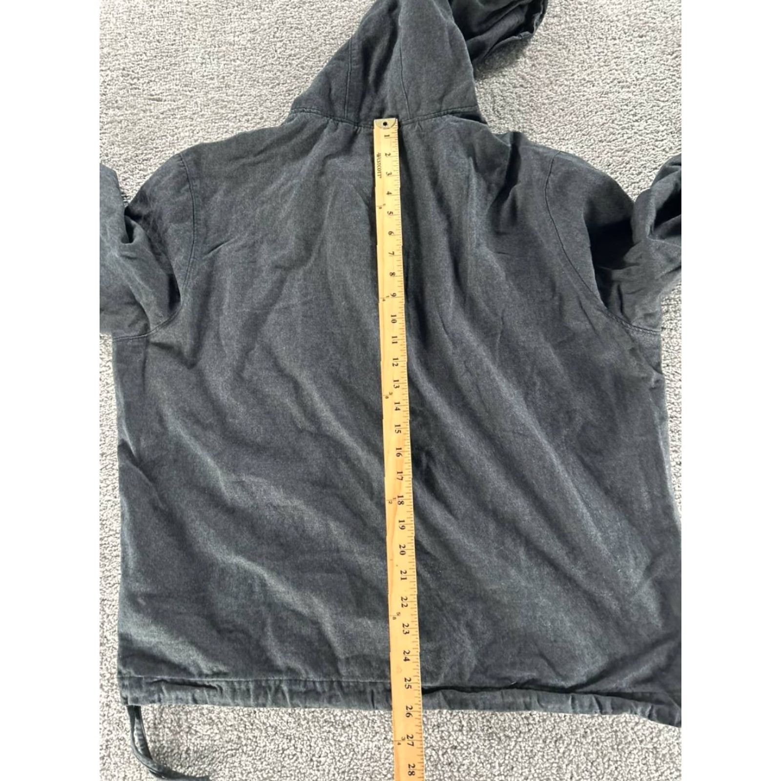 Cos COS Hoodie Womens Large Black Cotton Blend Pullover Size L / US 10 / IT 46 - 7 Thumbnail