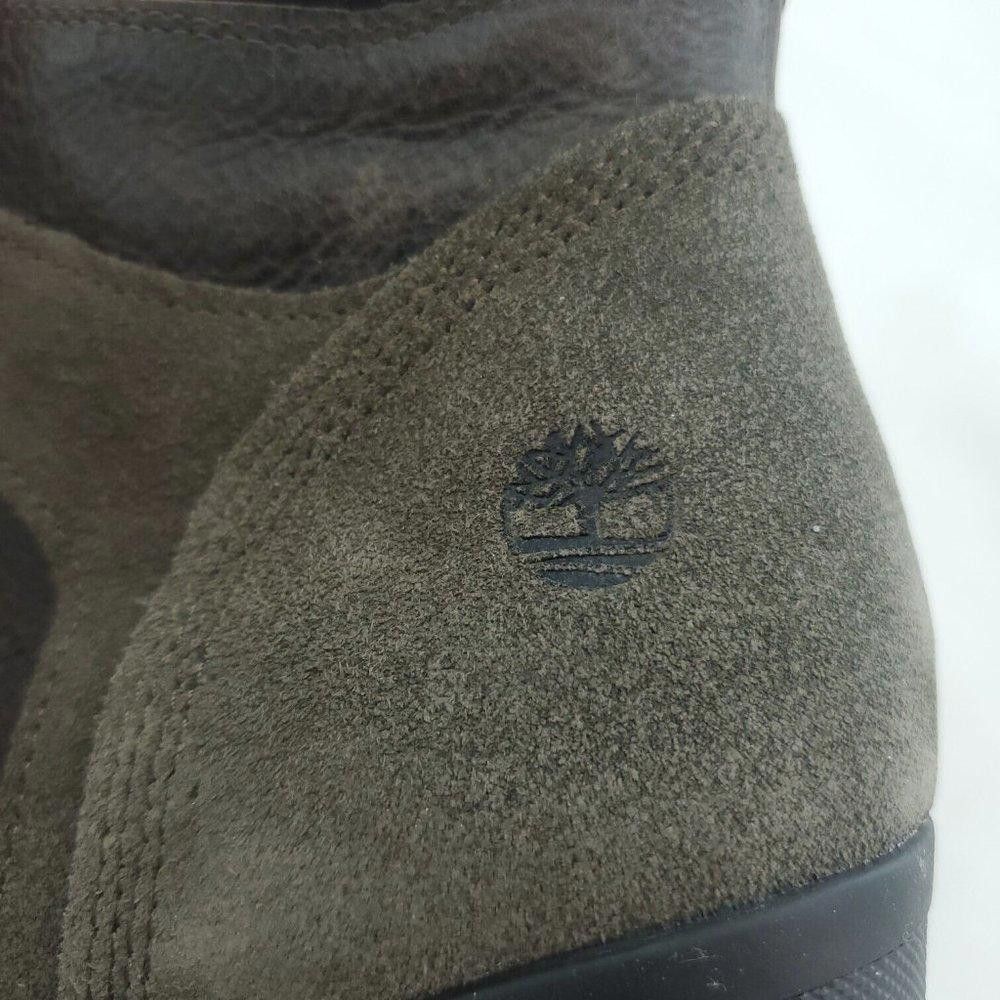Timberland Timberland Womens Brown Leather Olive Heel Booties Size US 7 / IT 37 - 8 Thumbnail