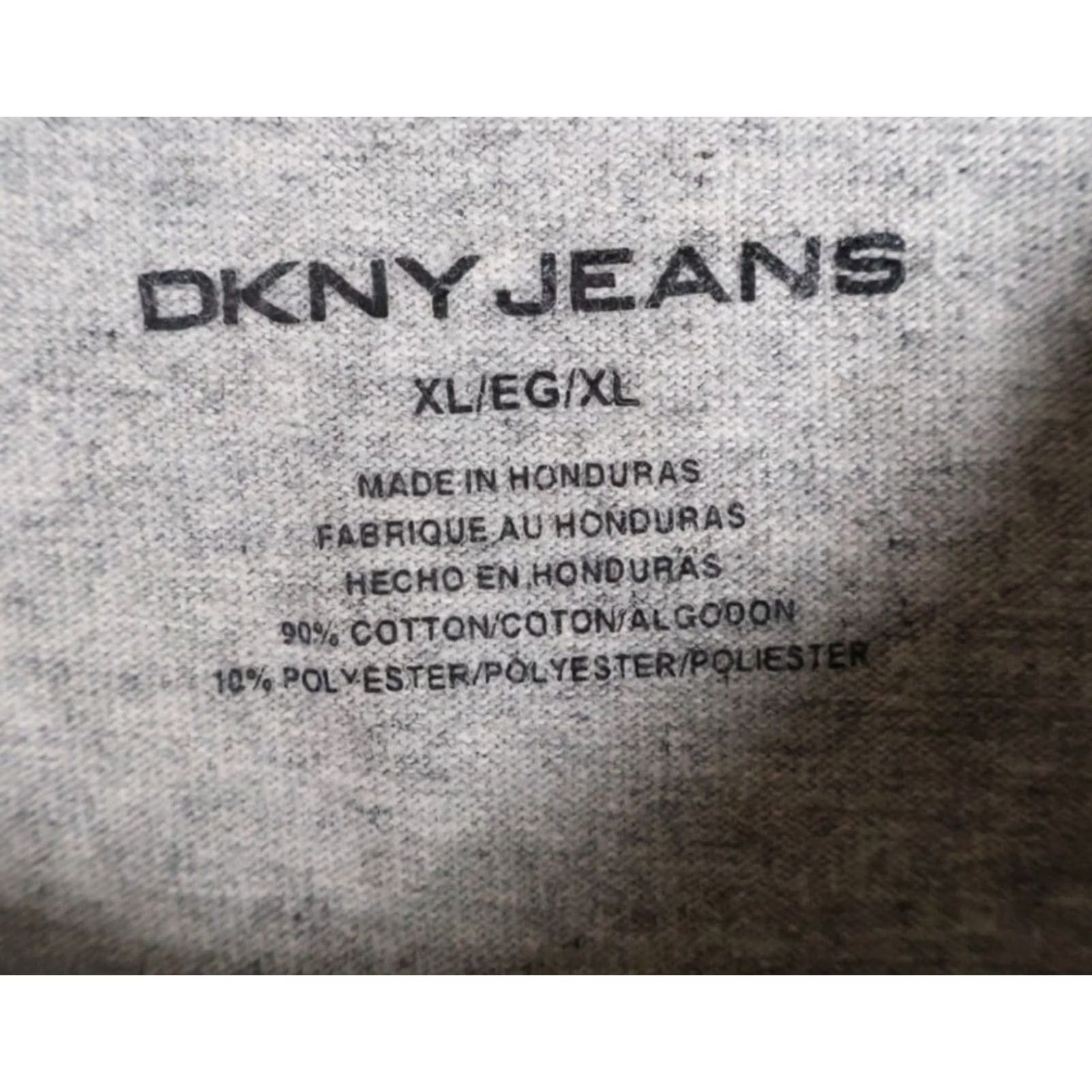 DKNY DKNY T-Shirt Men XL Gray Black New York Script Print Y2K Style MMA Tribal Size US XL / EU 56 / 4 - 3 Thumbnail