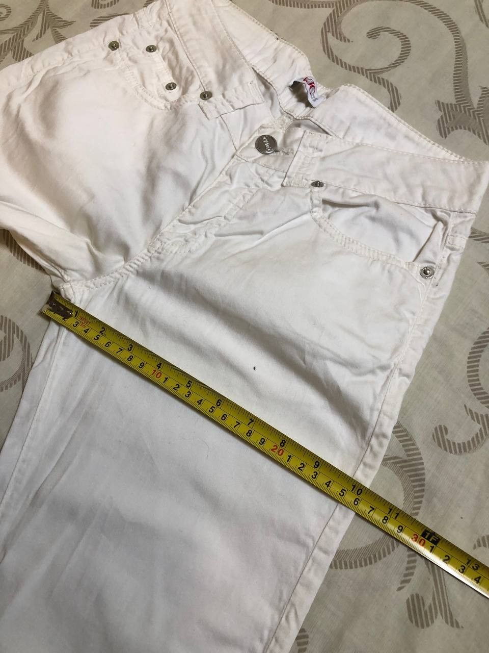 Versace Jeans Couture VERSACE pants Couture White Denim Straight Jeans Size 27" / US 4 / IT 40 - 7 Thumbnail
