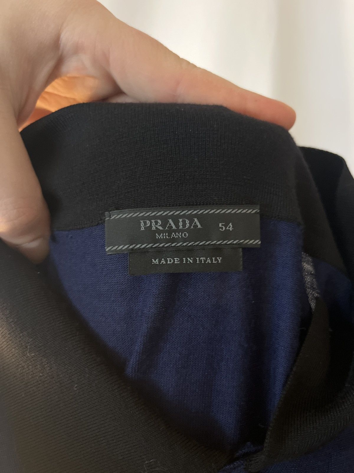 Prada Prada Polo Virgin Wool Italian Luxury Designer Italy Size US L / EU 52-54 / 3 - 4 Thumbnail
