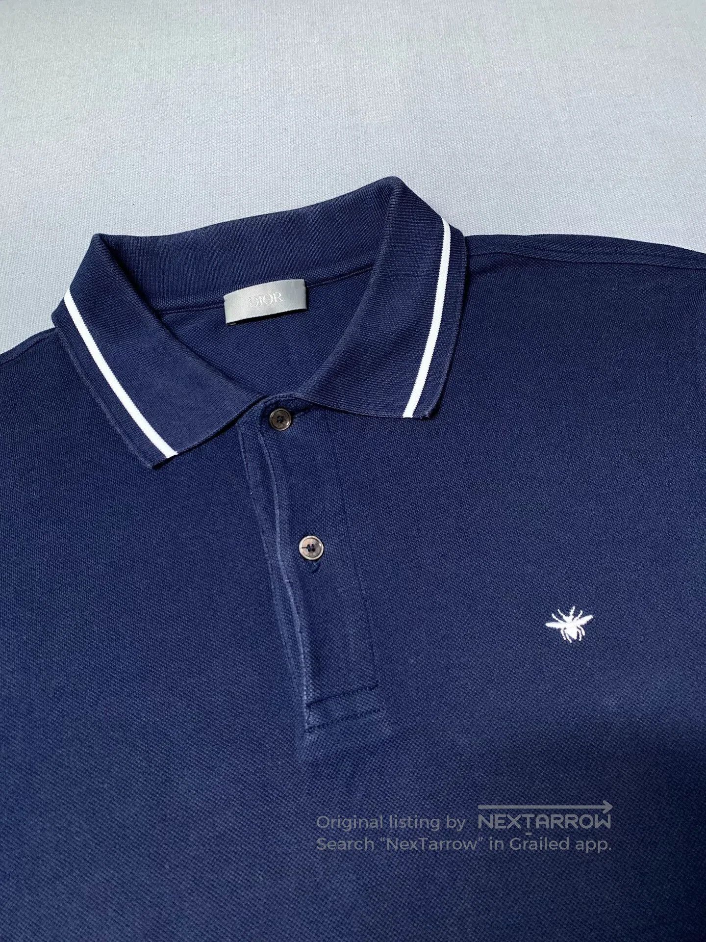 Dior Dior Classic Bee Embroidery Polo Shirt. Size US L / EU 52-54 / 3 - 1 Thumbnail