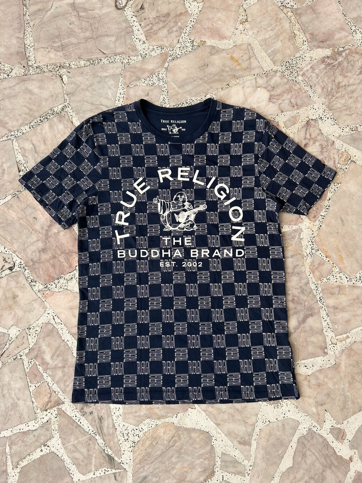 True Religion True religion monograms blue tee fronthit Size US M / EU 48-50 / 2 - 2 Thumbnail