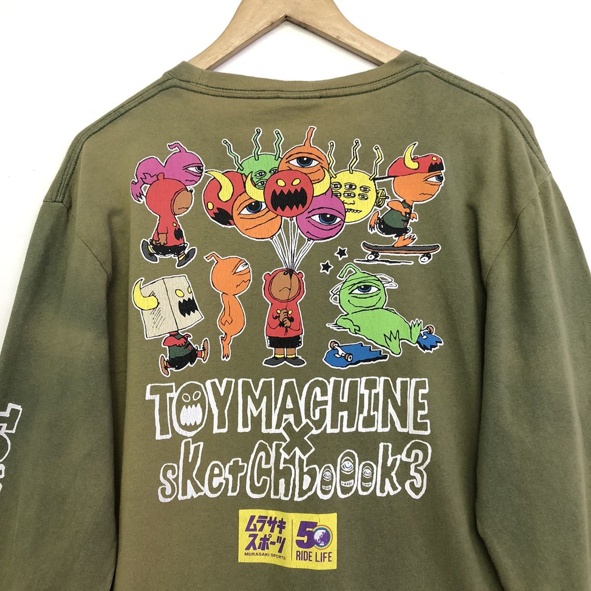 Toy Machine Toy Machine X Sketchbooks 3 Sunfaded Long Sleeve Tee Size US M / EU 48-50 / 2 - 12 Thumbnail