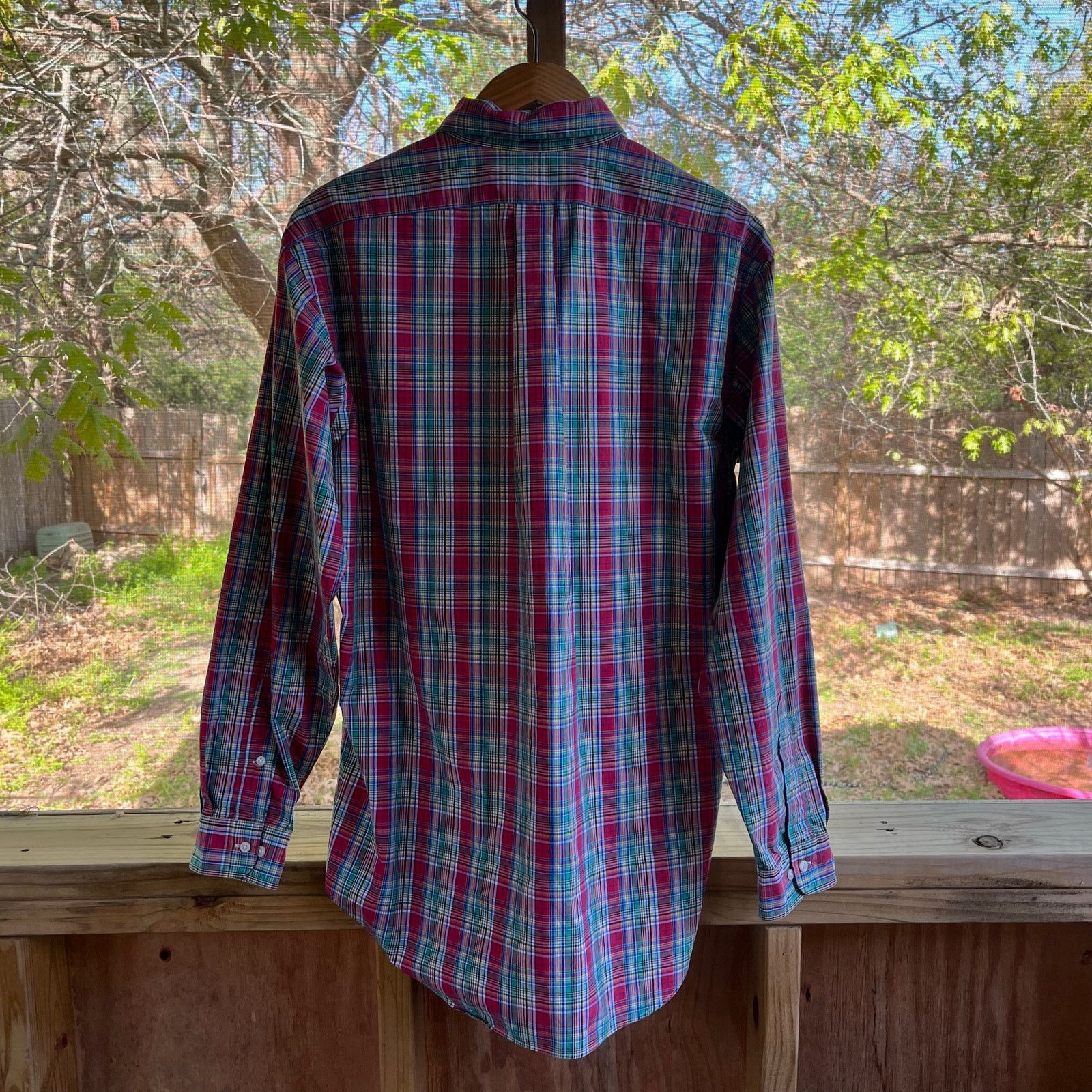 Ralph Lauren Ralph Lauren Red And Green Plaid Button Down Shirt Size 16/L Size US L / EU 52-54 / 3 - 2 Thumbnail