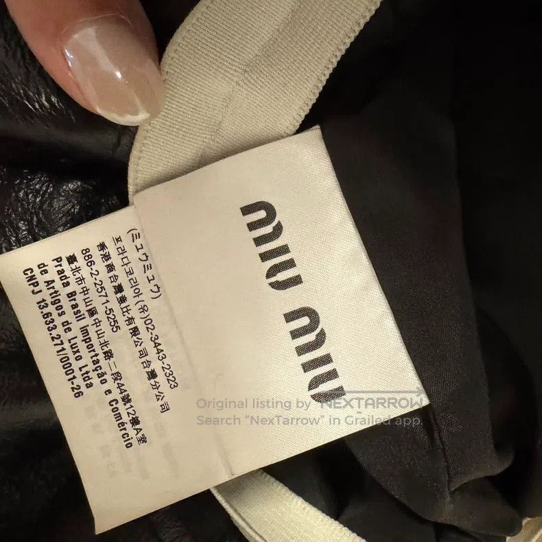 Miu Miu Miu Miu 40 Flower bud leather shorts Size 24" / US 00 / IT 34 - 5 Thumbnail