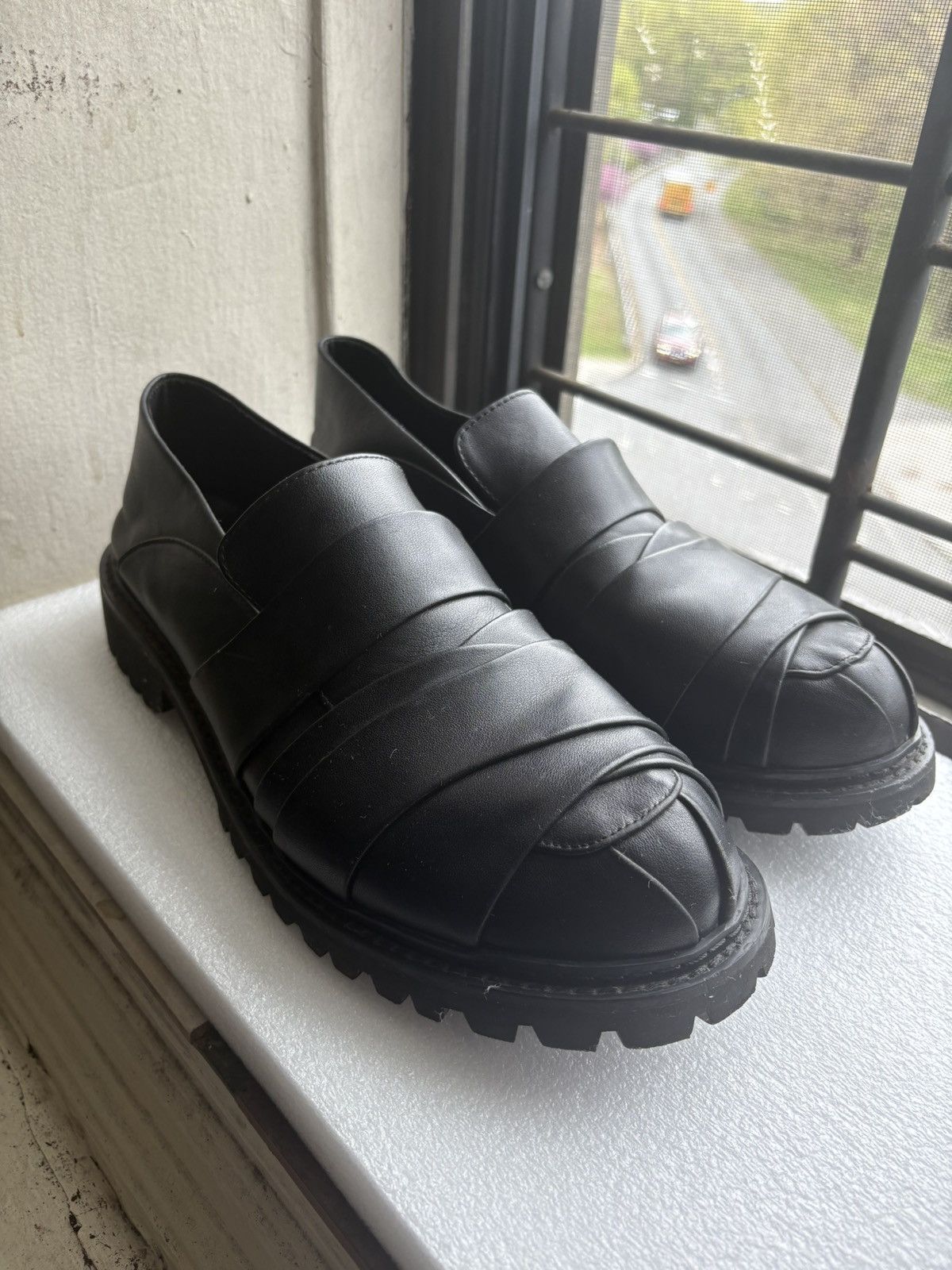 Other RottenCloset MorphMule BlackLeather SlipOn ChunkySole Size10 Size US 10 / EU 43 - 1 Thumbnail