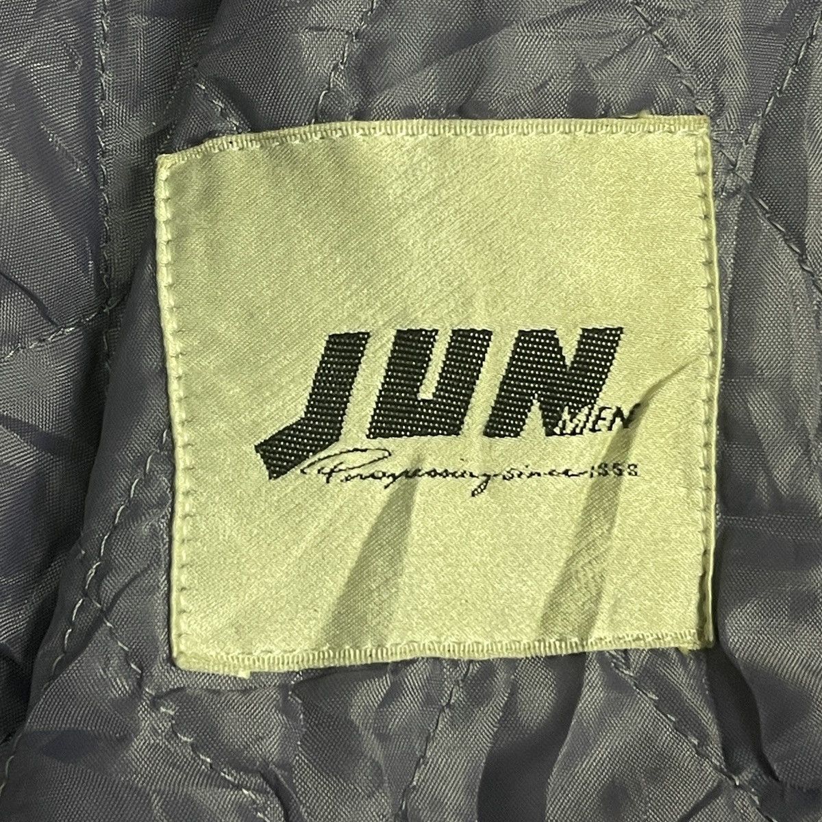 JUN MEN Vintage Junmen Wool Varsity Bomber Jacket, Leather Sleeves Size US XXL / EU 58 / 5 - 21 Thumbnail