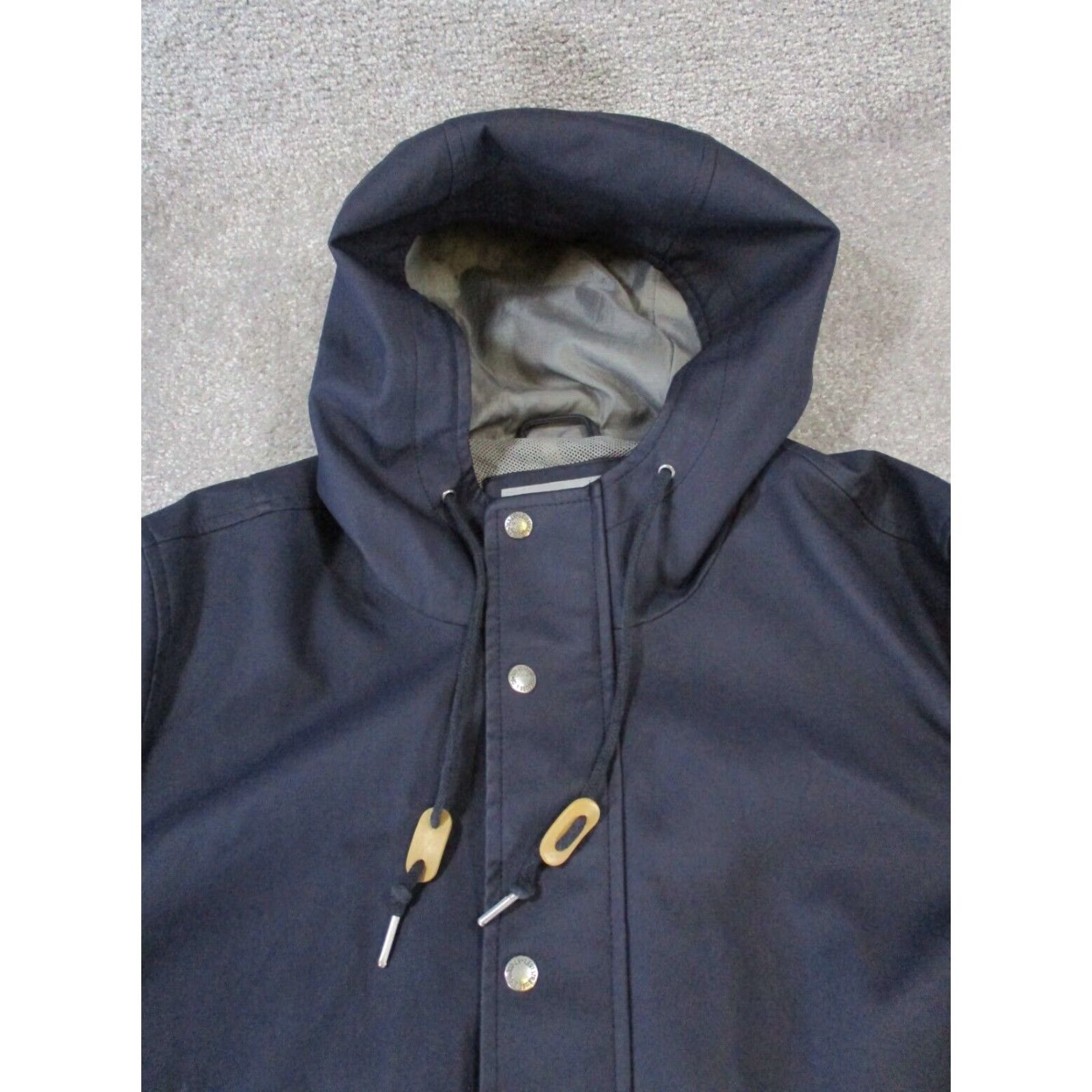 Levi's VINTAGE Levi'S Rain Coat Womens Large Blue Faux Leather Coat Rain Coat Jacket Long Sleeve Zip Size L / US 10 / IT 46 - 2 Thumbnail