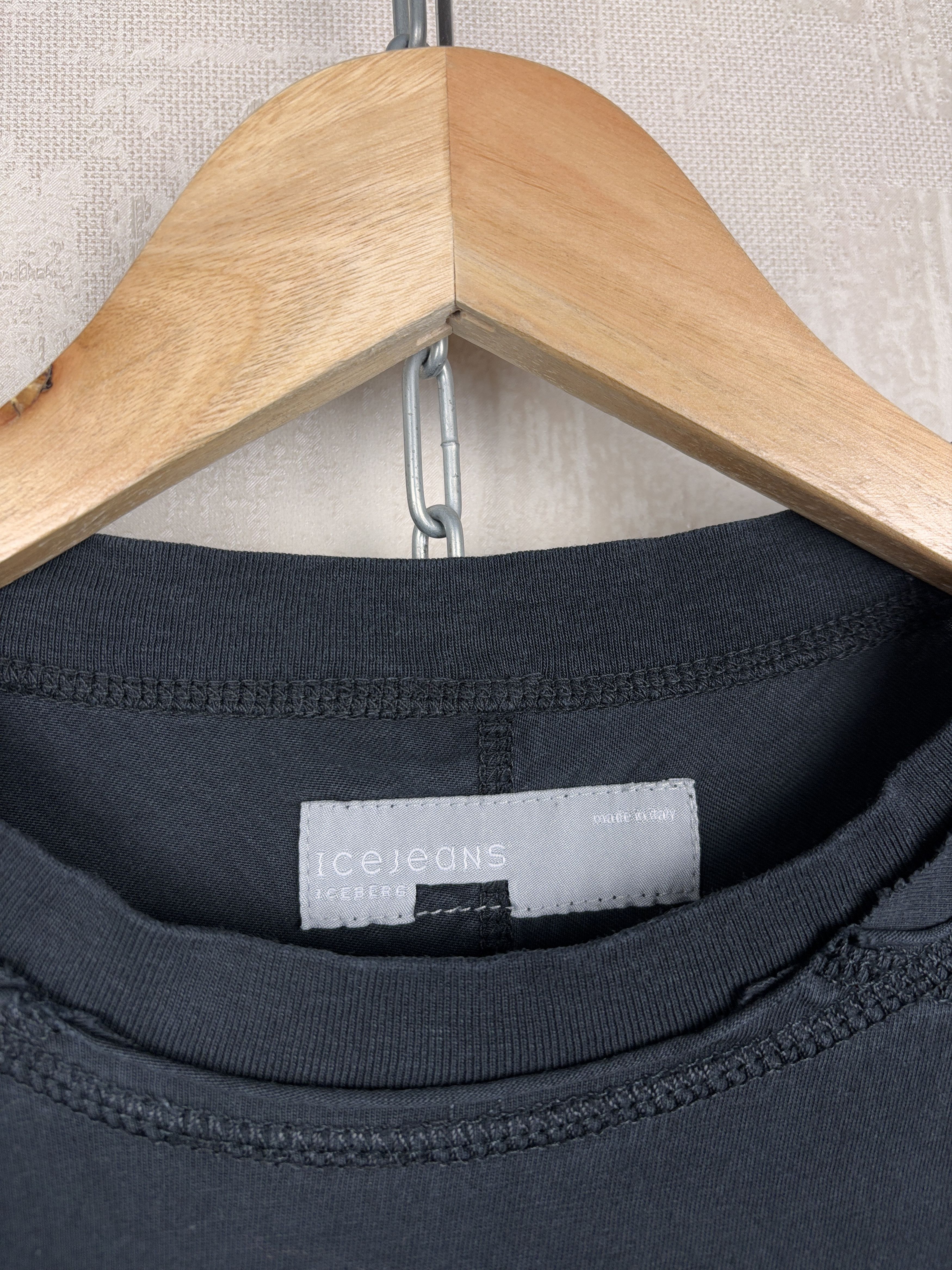 Iceberg × Vintage Iceberg Ice Jeans Vintage Long Sleeve T-shirt Raw Edge Faded Size US L / EU 52-54 / 3 - 6 Thumbnail