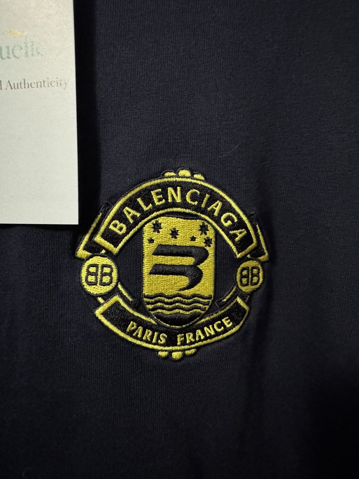 Balenciaga Balenciaga Sporty B Crest T-Shirt Navy — BLUELLE🌊 Size US XS / EU 42 / 0 - 3 Thumbnail