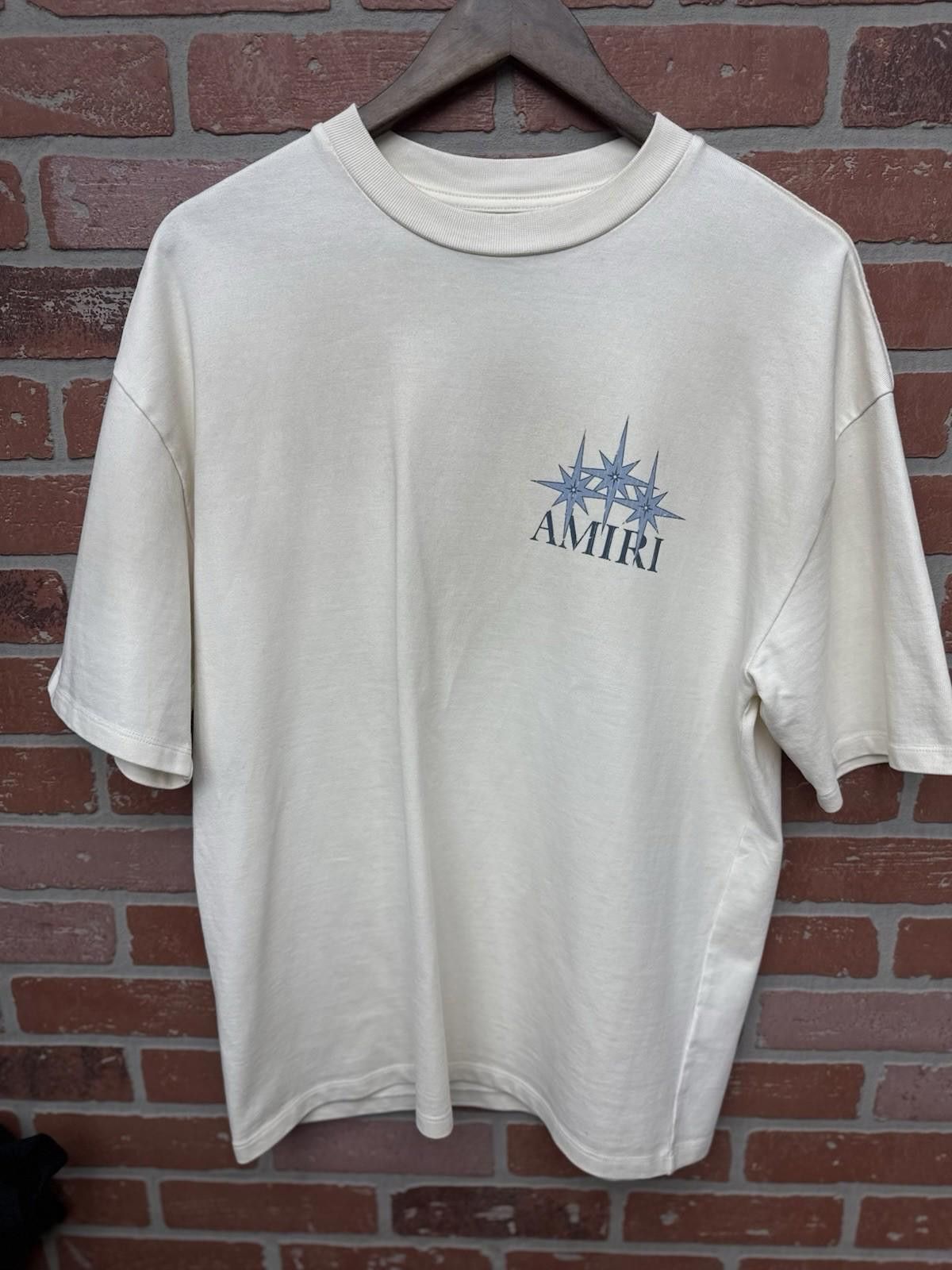 Amiri Size XS - Amiri Tee White Starburst Shirt Logo $880 Retail Size US XS / EU 42 / 0 - 5 Thumbnail