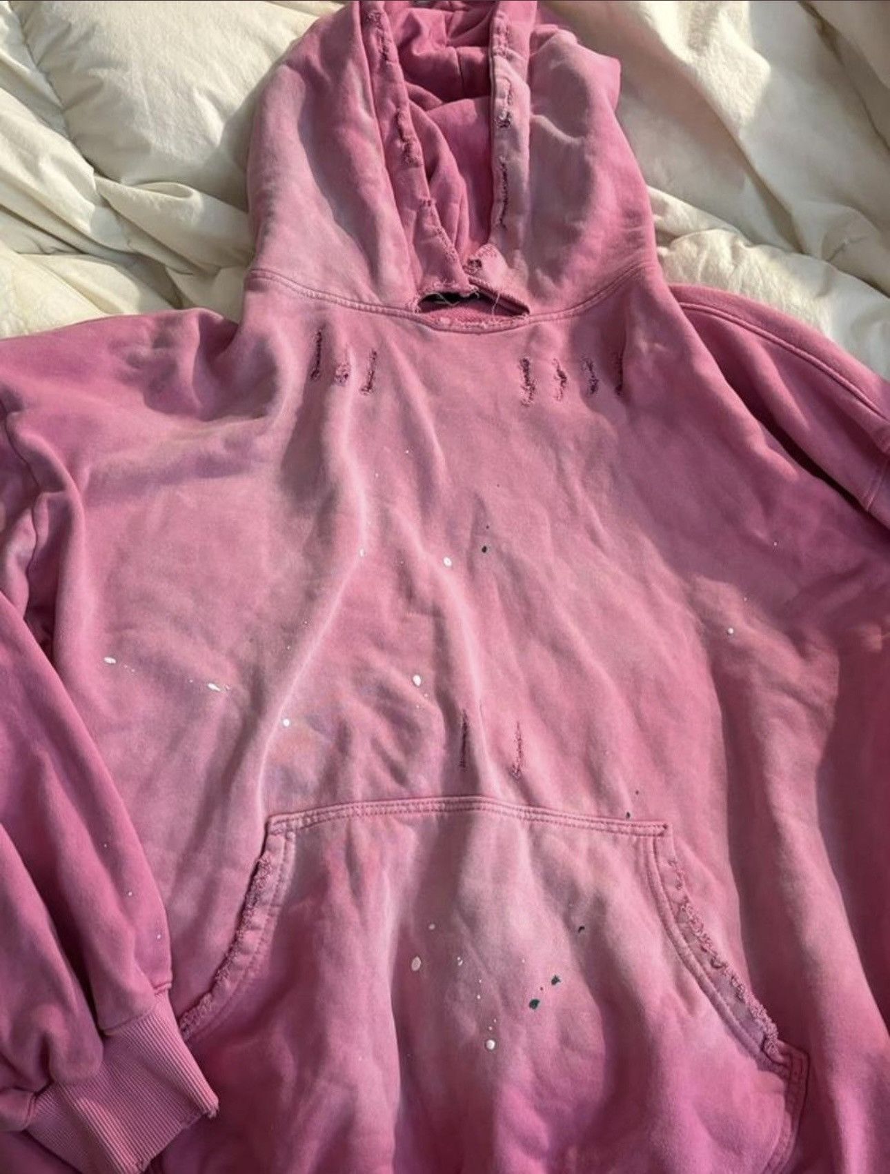 Other Distressed pink hoodie Size US XXL / EU 58 / 5 - 5 Thumbnail