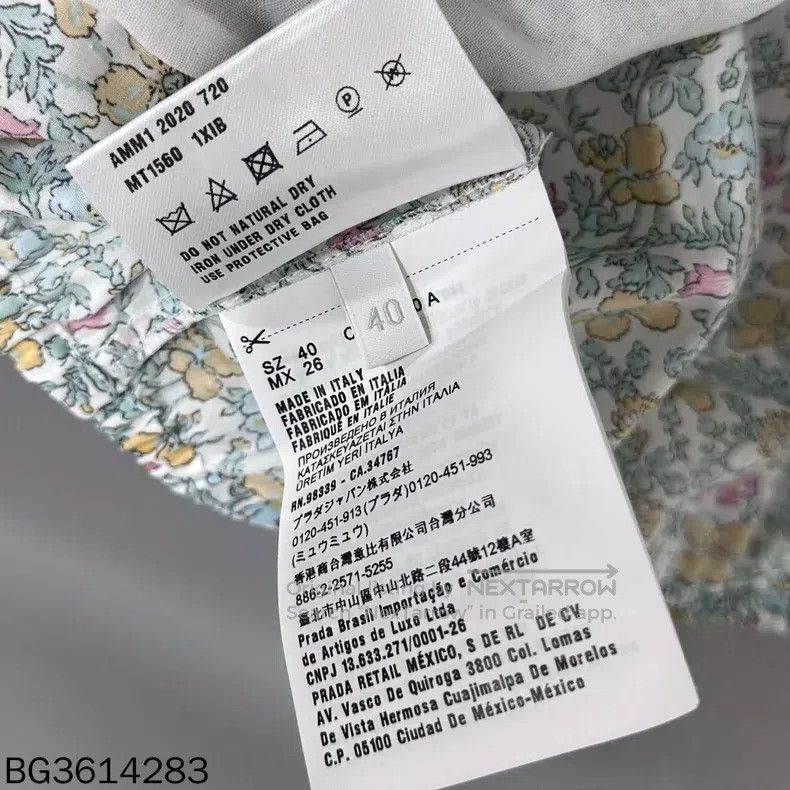 Miu Miu Miu Miu 40 Floral bubble sleeve short casual short sleeve Size S / US 4 / IT 40 - 4 Thumbnail