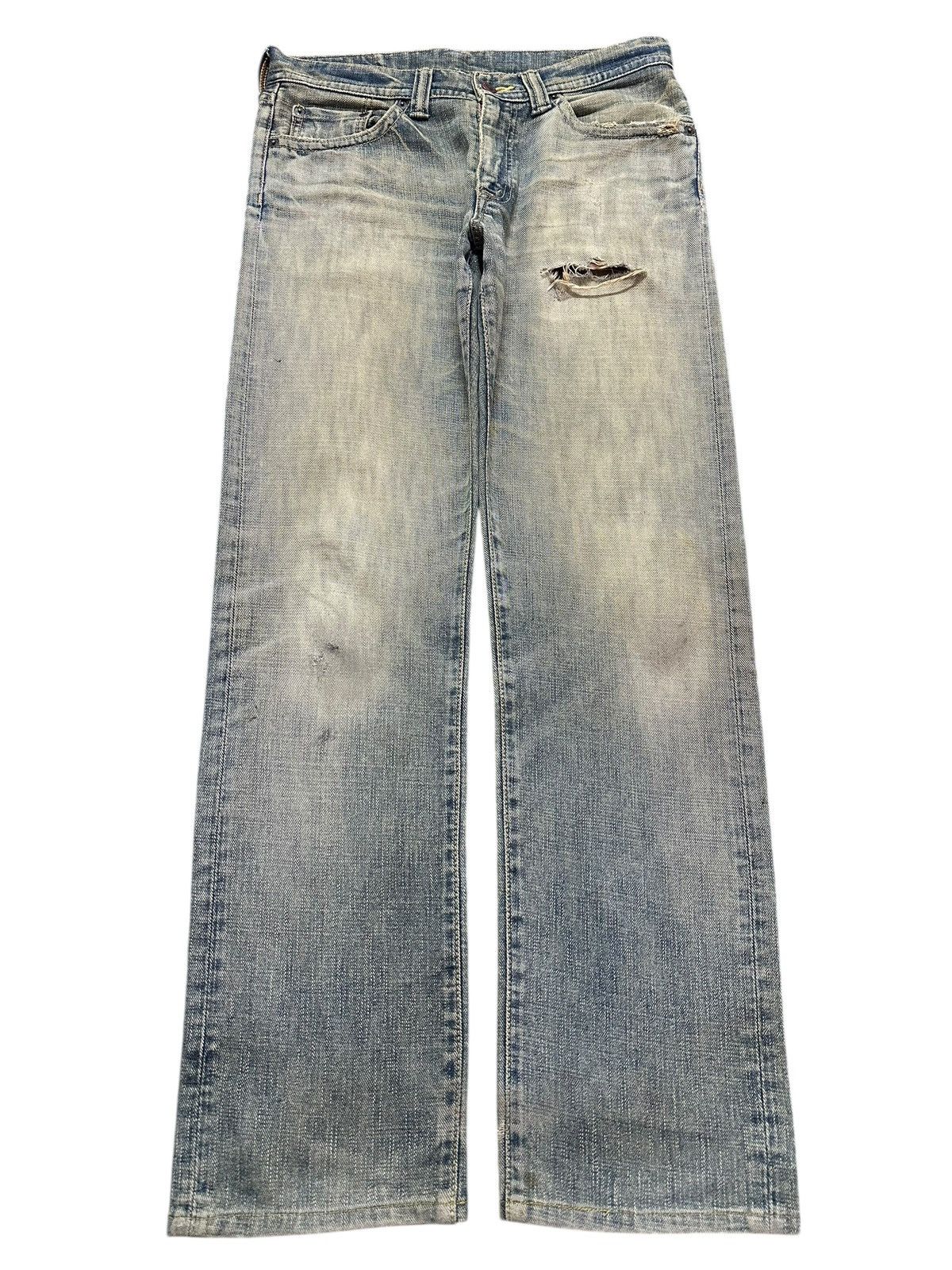 Japanese Brand Vintage Japanese Brand Blue Mud Wash Distress Style Loose Size US 31 - 1 Thumbnail