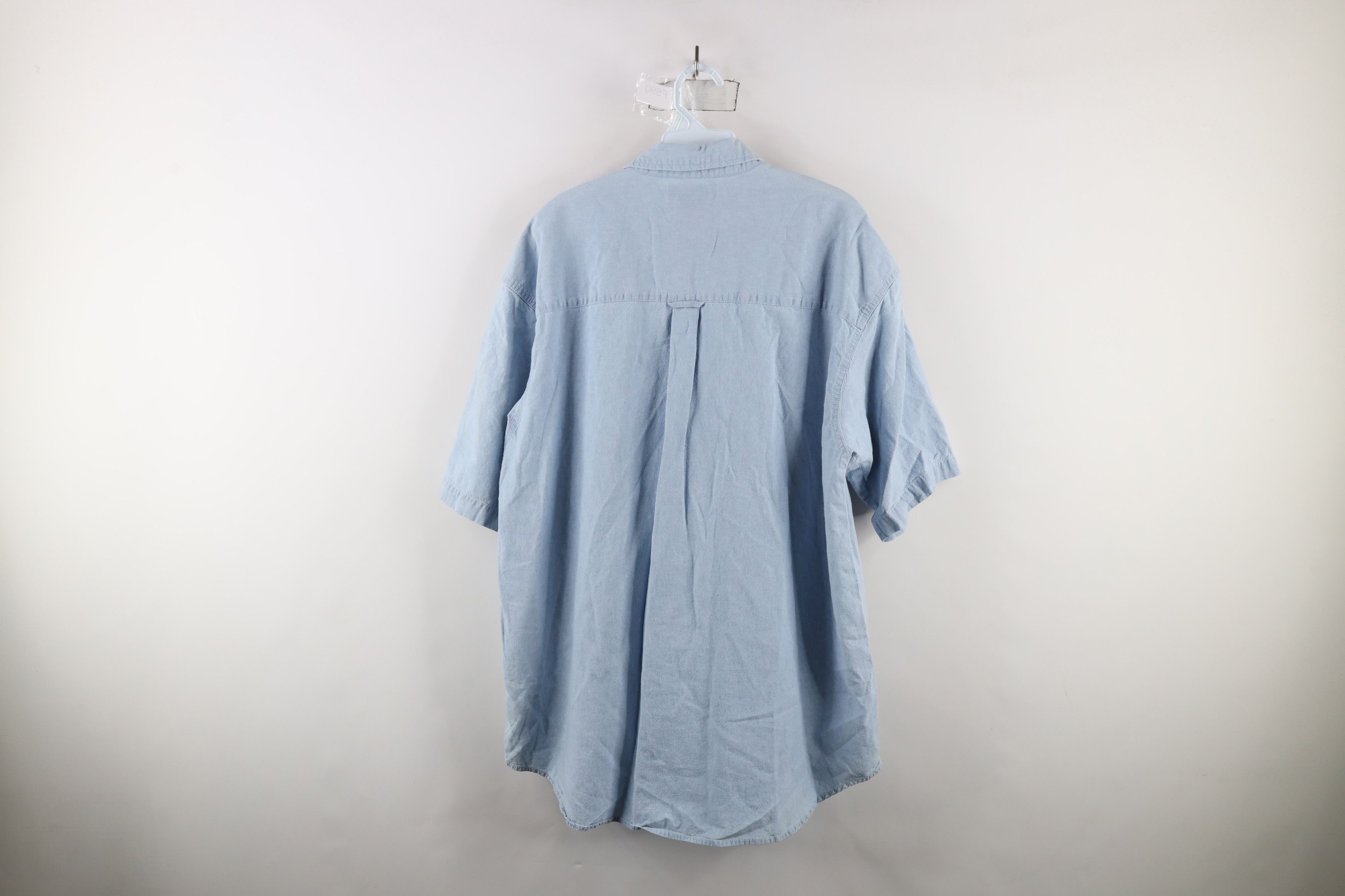 Columbia × Vintage Vtg 90s Columbia Out Denim Short Sleeve Button Down Shirt Size US XL / EU 56 / 4 - 8 Thumbnail