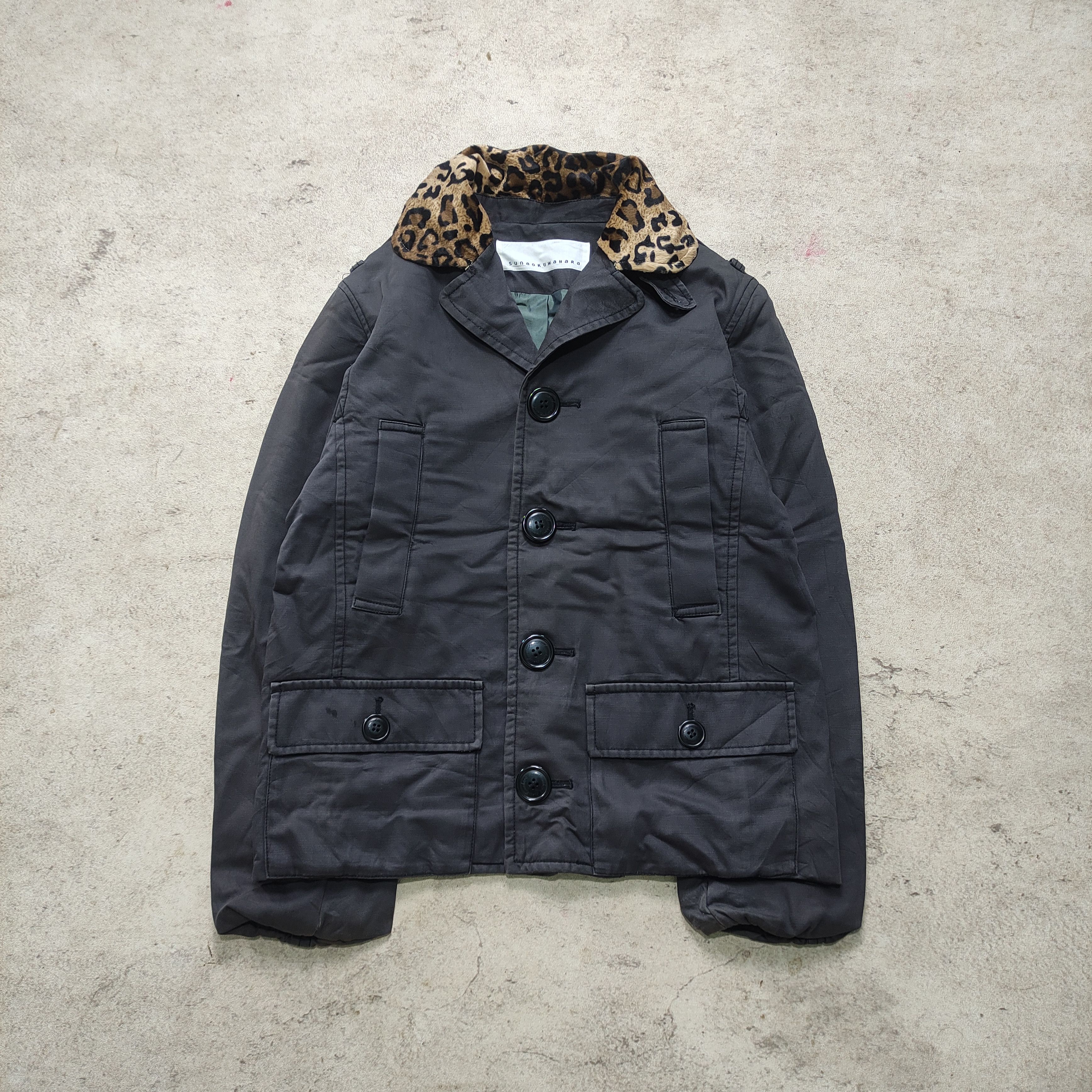Issey Miyake Sunaokuwahara Leopard Collar Jacket Size US M / EU 48-50 / 2 - 1 Thumbnail