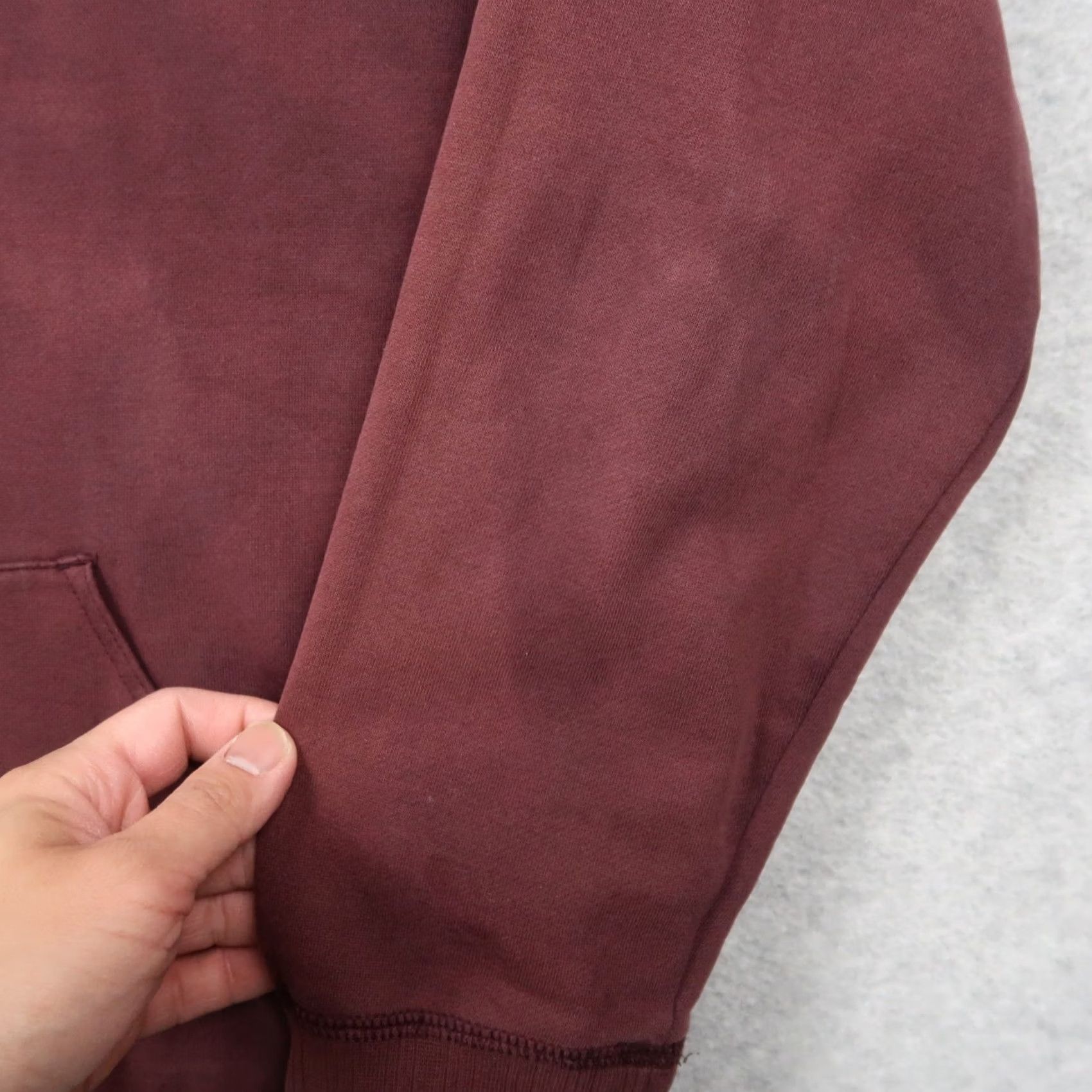 Hurley Vintage Hurley Hoodie Mens L Burgundy Zip Up Sweatshirt 90s Grunge Retro Full Zip Lined Skate Y2K Hoodie Size US L / EU 52-54 / 3 - 5 Thumbnail