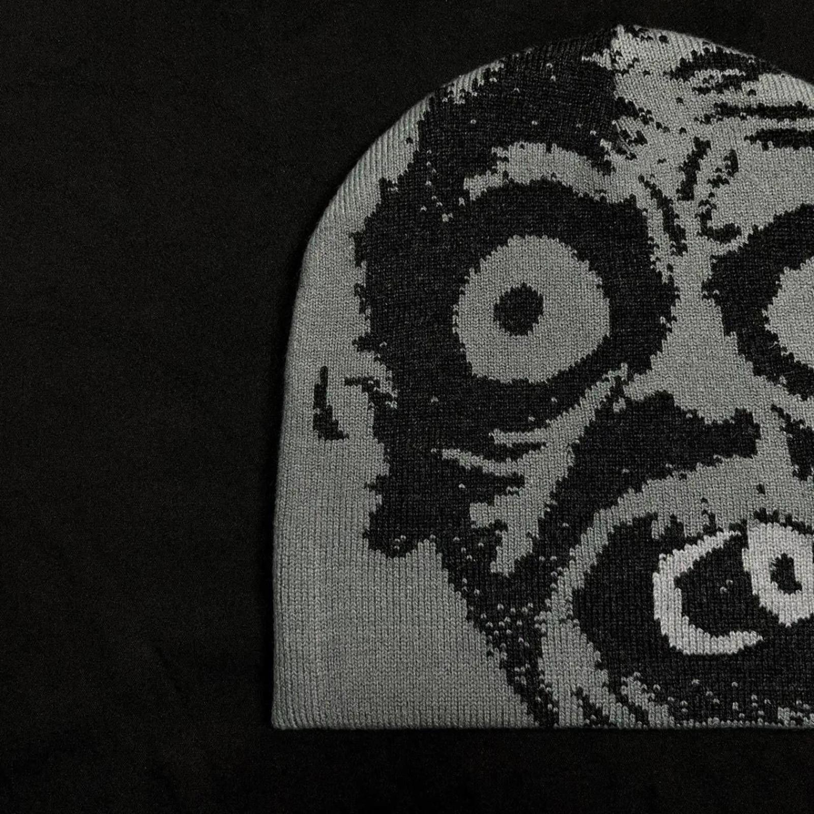 Japanese Brand Rare Collective Studios Zombie No Cuff Knit Skull Cap Beanie Size ONE SIZE - 5 Thumbnail