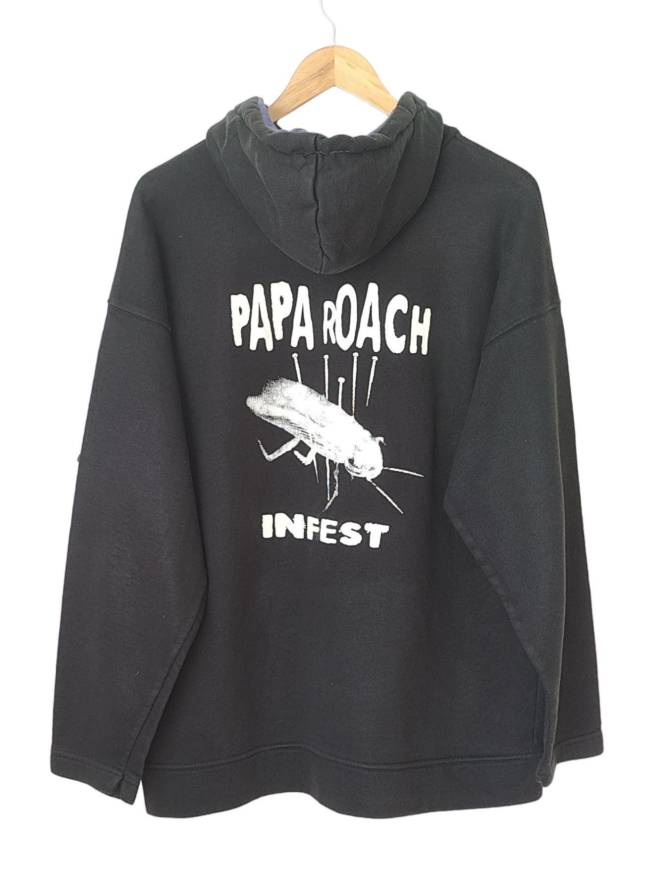 Band Tees × Vintage Papa Roach VTG 2000 Infest Official Merch Hoodie Size US XL / EU 56 / 4 - 2 Thumbnail