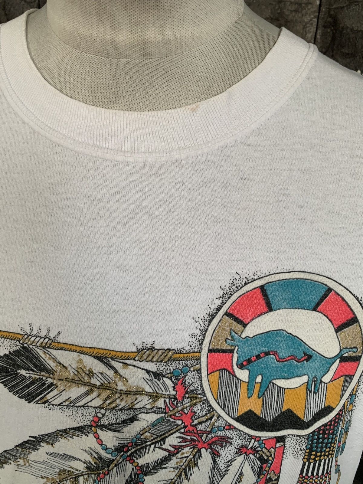 Other Vintage Oklahoma Native America Graphics Art / Artwork Tees Size US XL / EU 56 / 4 - 4 Thumbnail