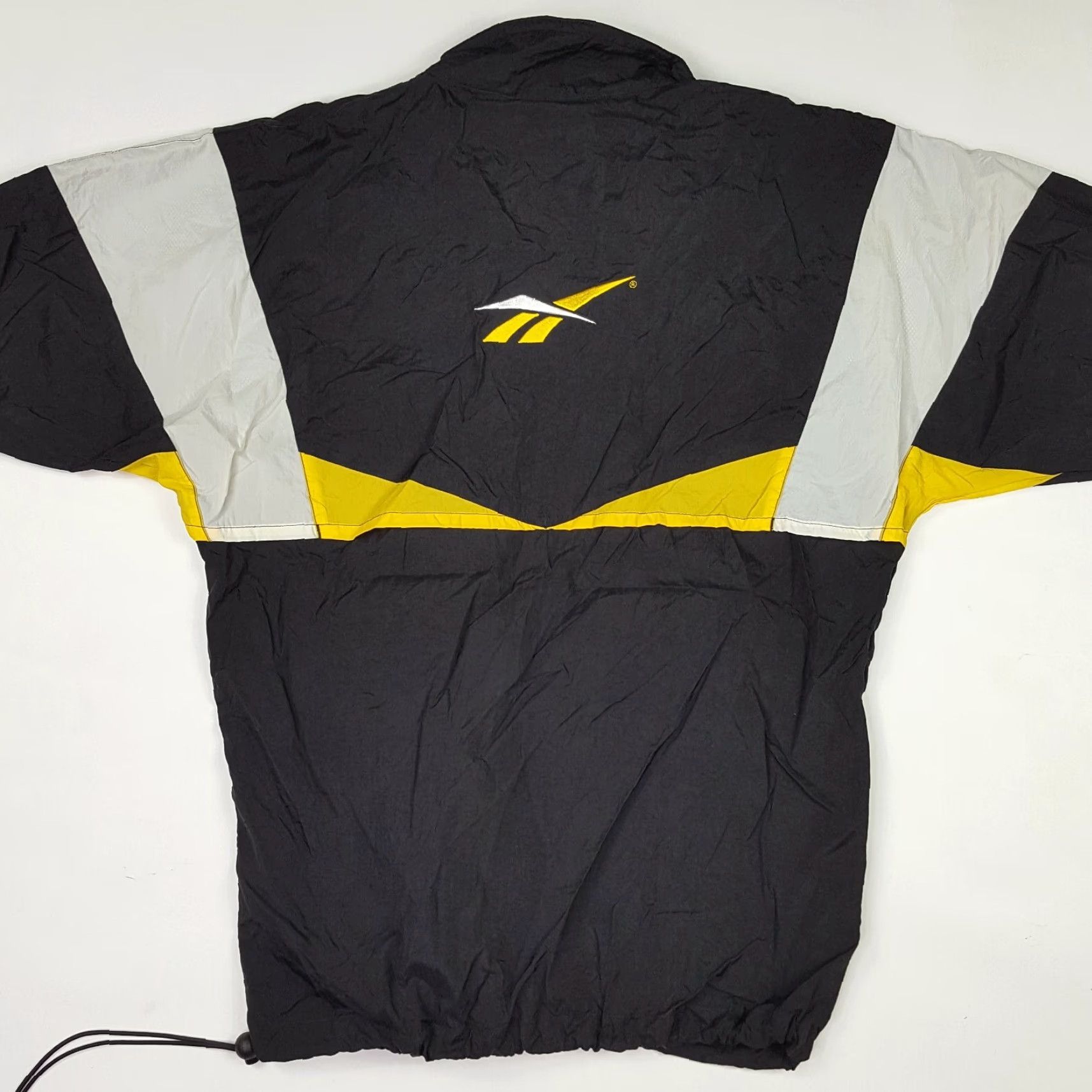 Reebok VINTAGE Reebok Windbreaker 1/2 Zip Logo Jacket Black Mens Small 90s Retro Sports Slv Short Sleeve? Size US S / EU 44-46 / 1 - 7 Thumbnail