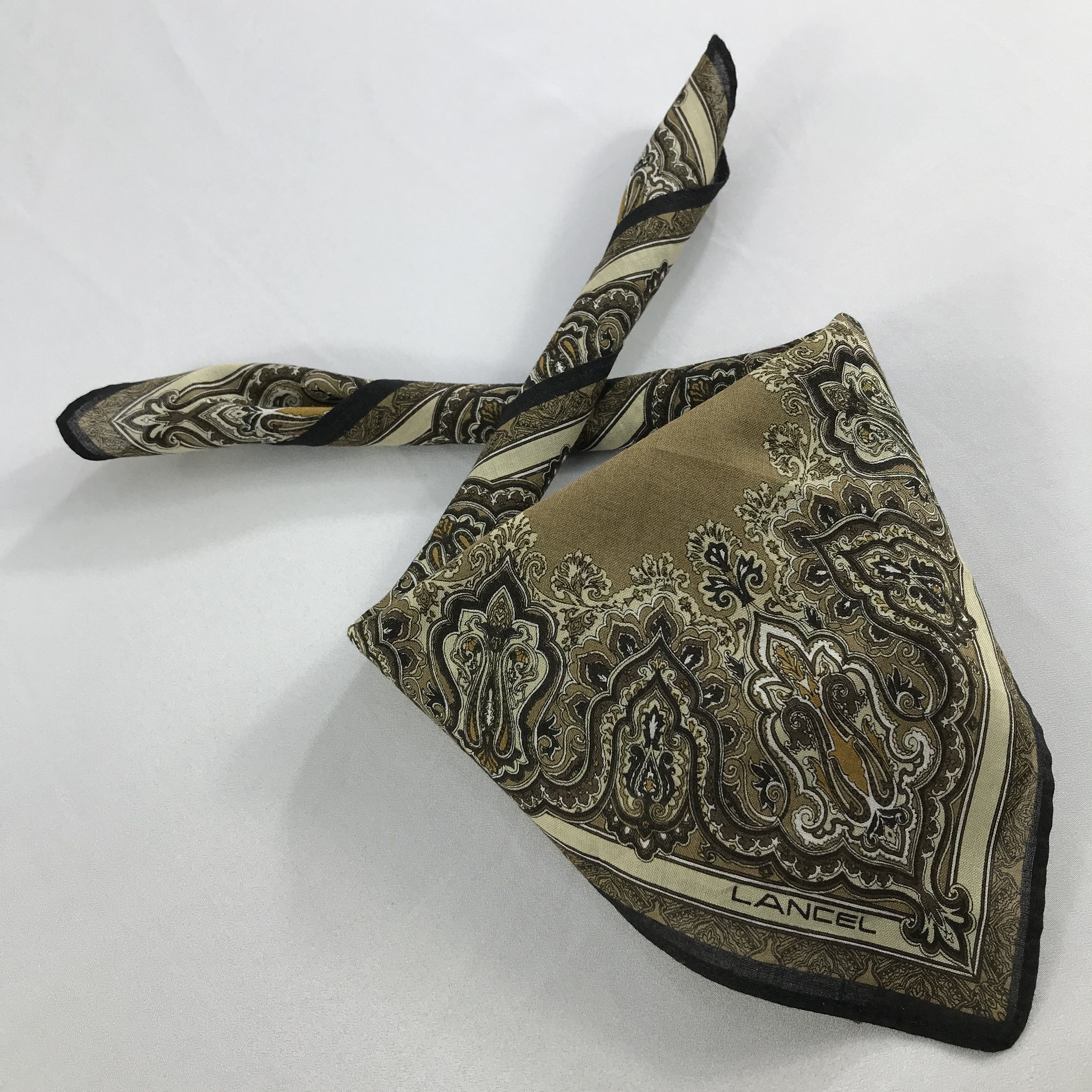Lancel × Vintage Lancel Bandana / Handkerchief / Neckerchief - S2575 Size ONE SIZE - 4 Thumbnail