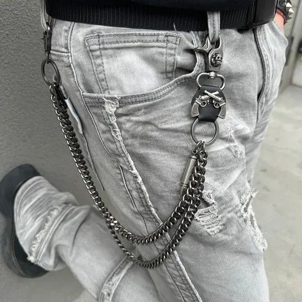 Jewelry Double Bullet Pants Wallet Chain Size ONE SIZE - 4 Thumbnail