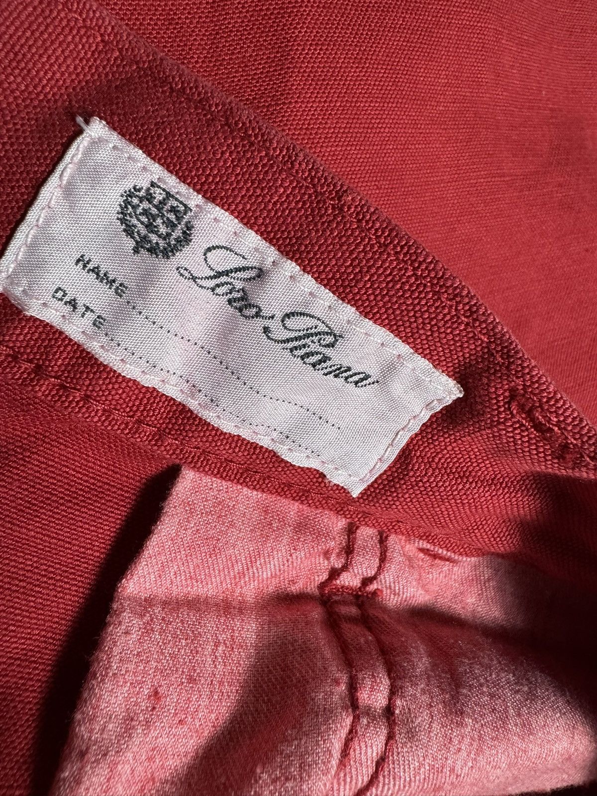 Loro Piana Loro Piana Luxury Red Trousers Vintage Lino Size US 34 / EU 50 - 7 Thumbnail
