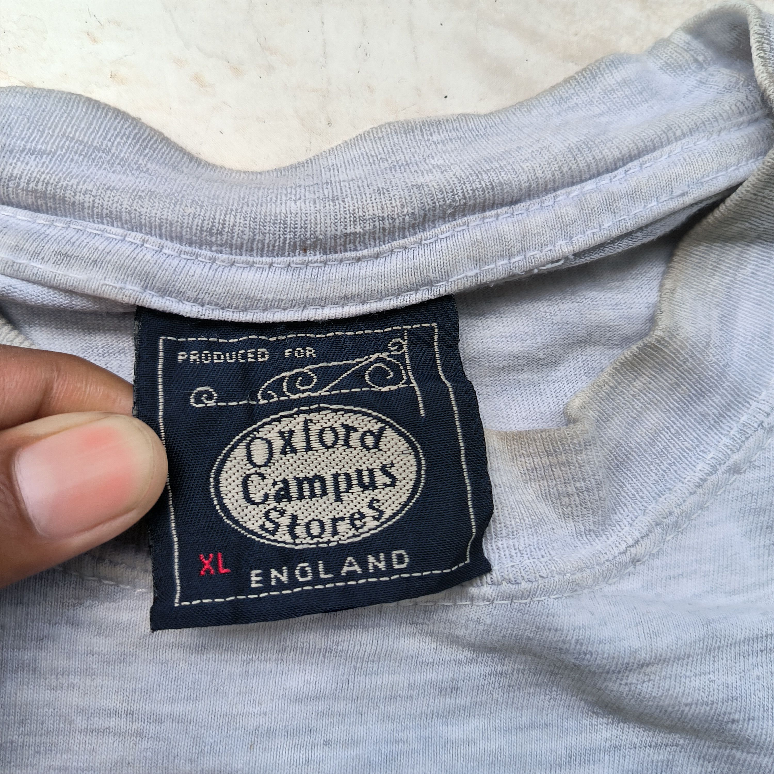Vintage Vintage 1990s Oxford Campus Tees Size US XL / EU 56 / 4 - 3 Thumbnail