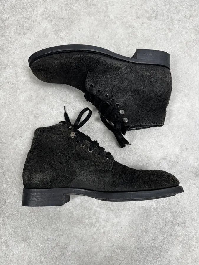 Dsquared2 Dsquared2 Suede Brut Brown Grey Eroded Leather Boots Size US 8 / EU 41 - 4 Thumbnail
