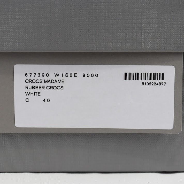 Balenciaga × Crocs o1rshd1 Rubber Crocs Madame Heel in White Size US 10 / IT 40 - 8 Thumbnail