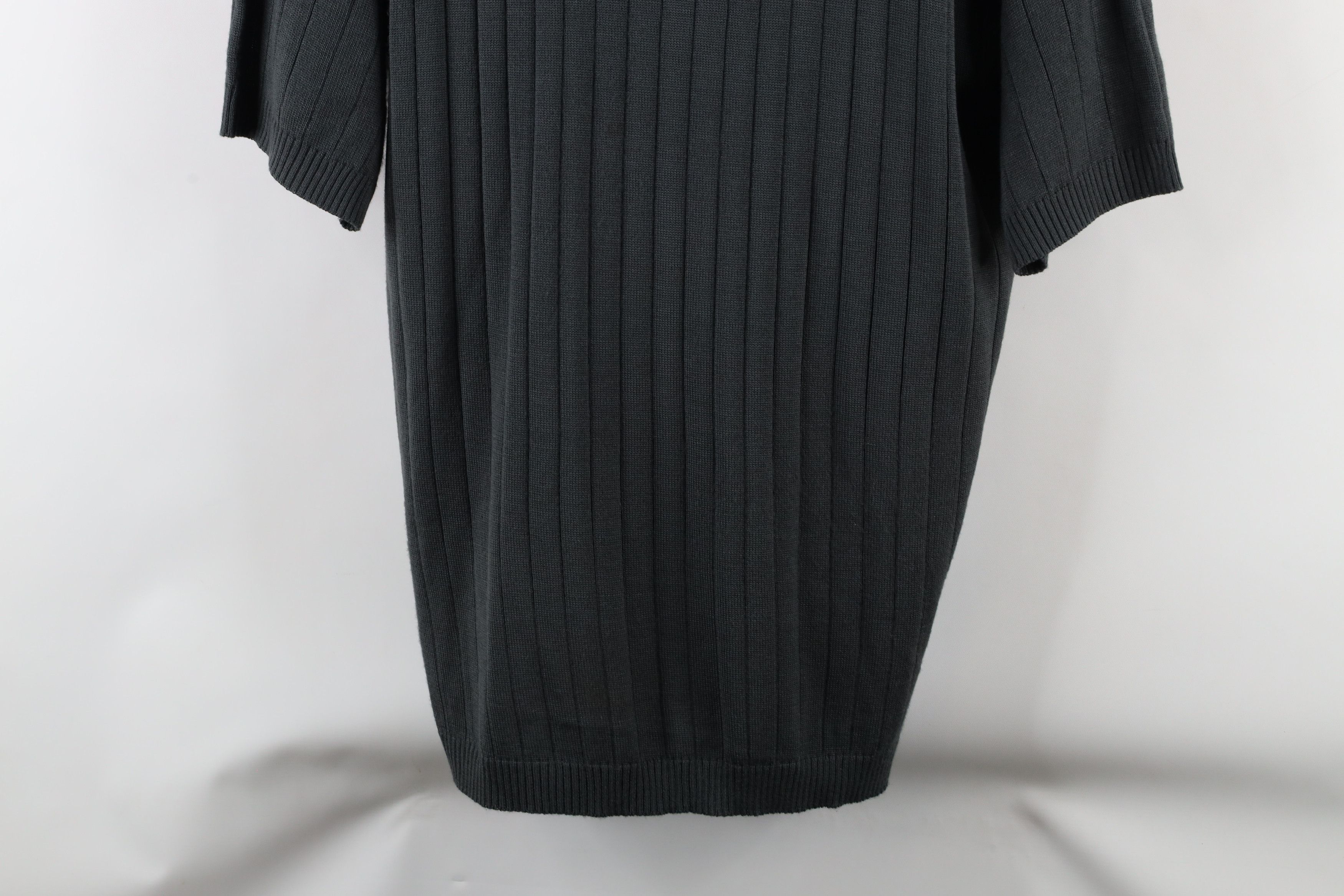 Vintage Vintage 90s Streetwear Ribbed Knit Short Sleeve Sweater Size US XL / EU 56 / 4 - 3 Thumbnail