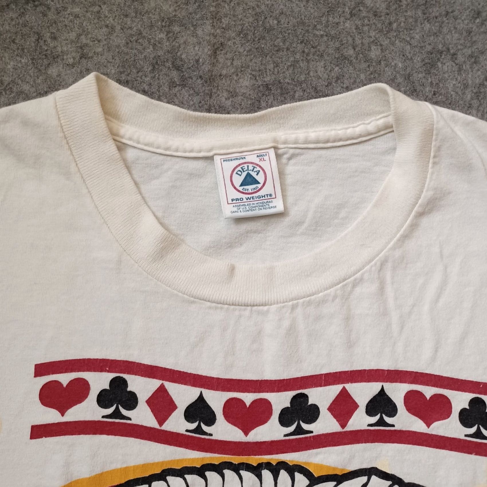 Delta VINTAGE Florida State Seminoles T Shirt Men XL Ivory Hollywood Gaming Graphic 1990s 90s Logo Braves? Size US XL / EU 56 / 4 - 6 Thumbnail