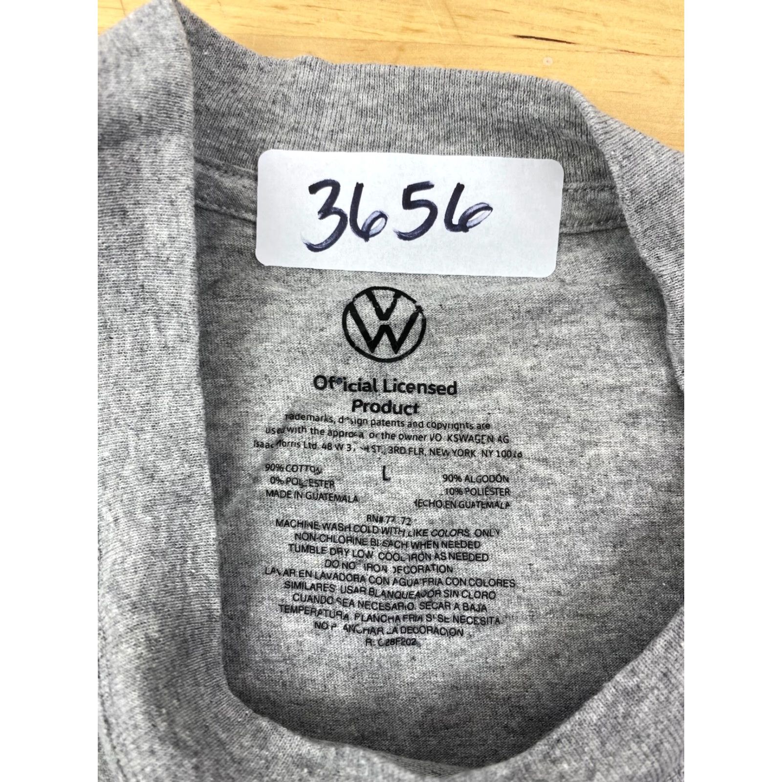 Vintage Volkswagen T-Shirt Sleeveless Gray Unisex Adults L Peace Love Hippy VW Van #3656 Size L / US 10 / IT 46 - 3 Thumbnail