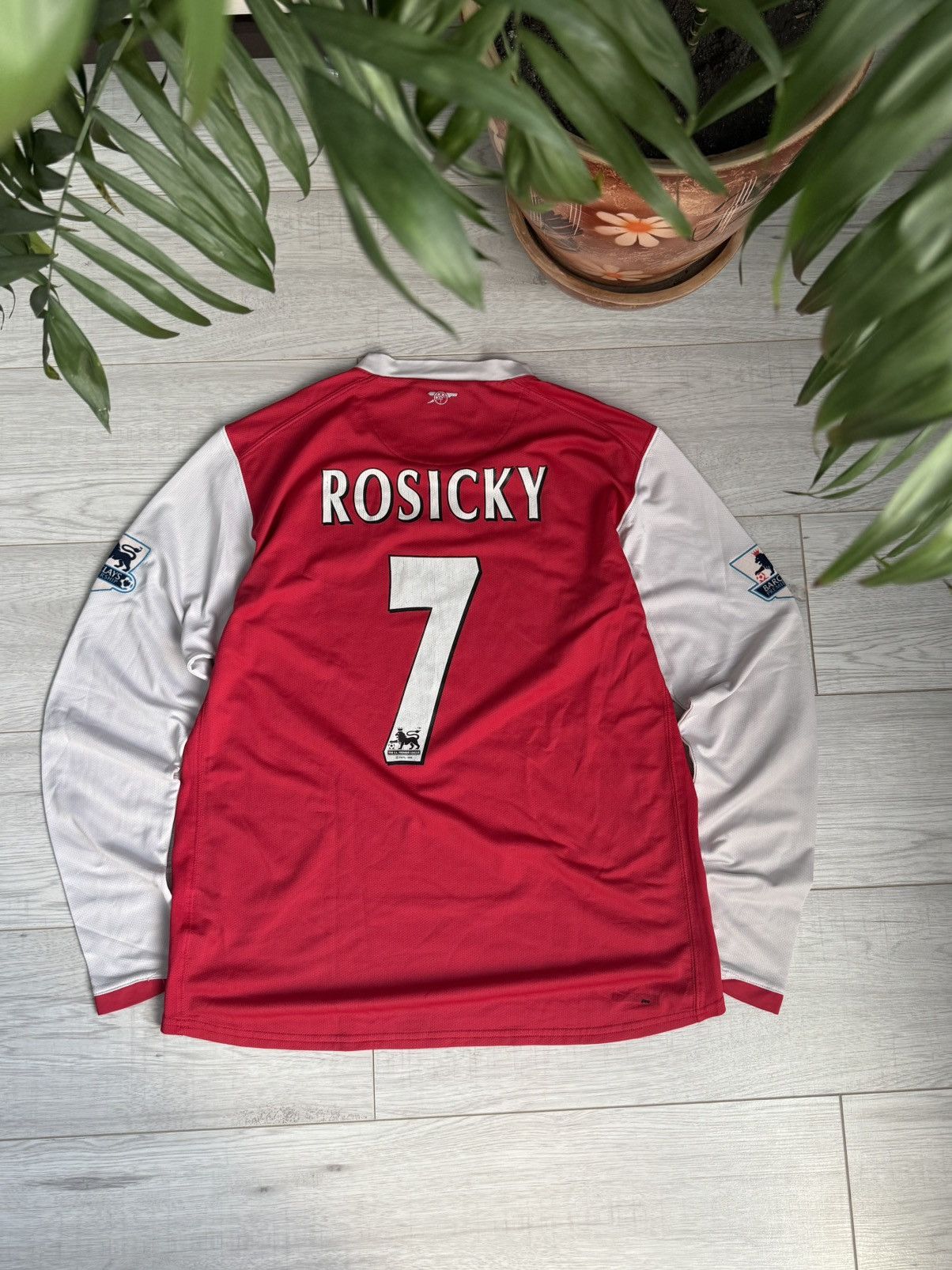 Vintage soccer jersey Arsenal #7 Rosickiy 2007 long sleeve
