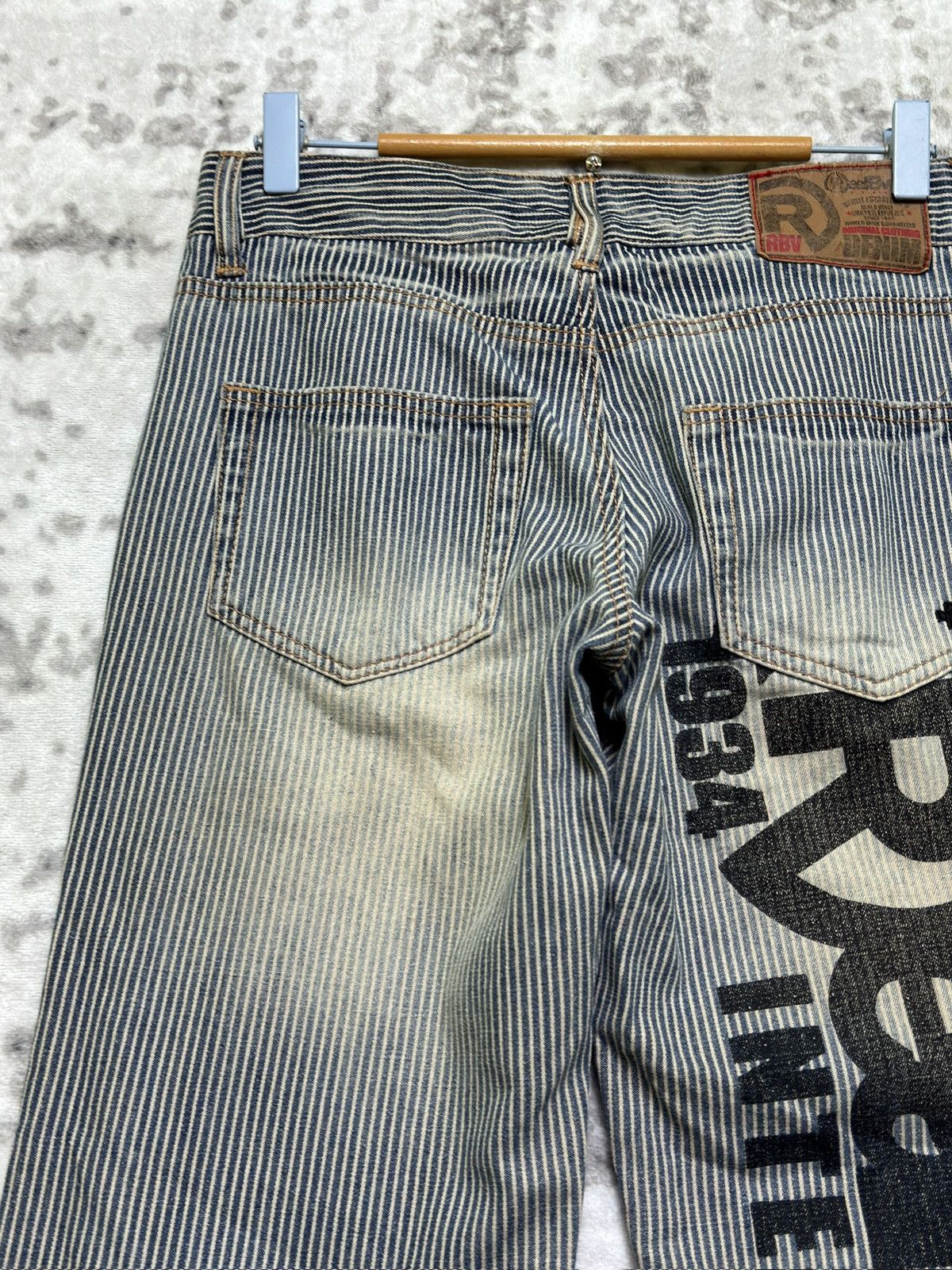 Hysteric Glamour Vintage Realbvoice Poem Print Abstract Graphic Denim Jeans Size US 29 - 10 Thumbnail