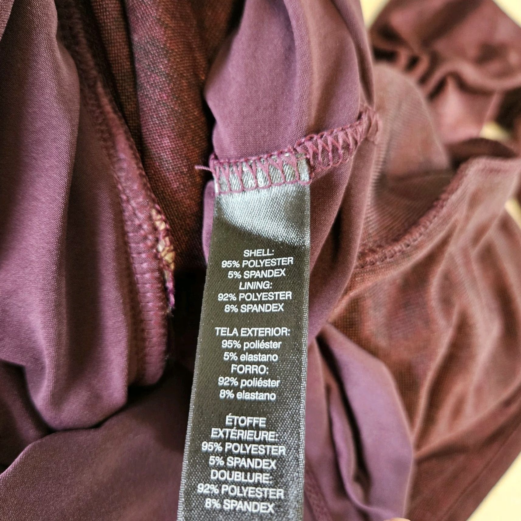 White House Black Market White House Black Market Burgundy Womens Blouson Dress Sz Medium Dolman Sleeve Size M / US 6-8 / IT 42-44 - 6 Thumbnail