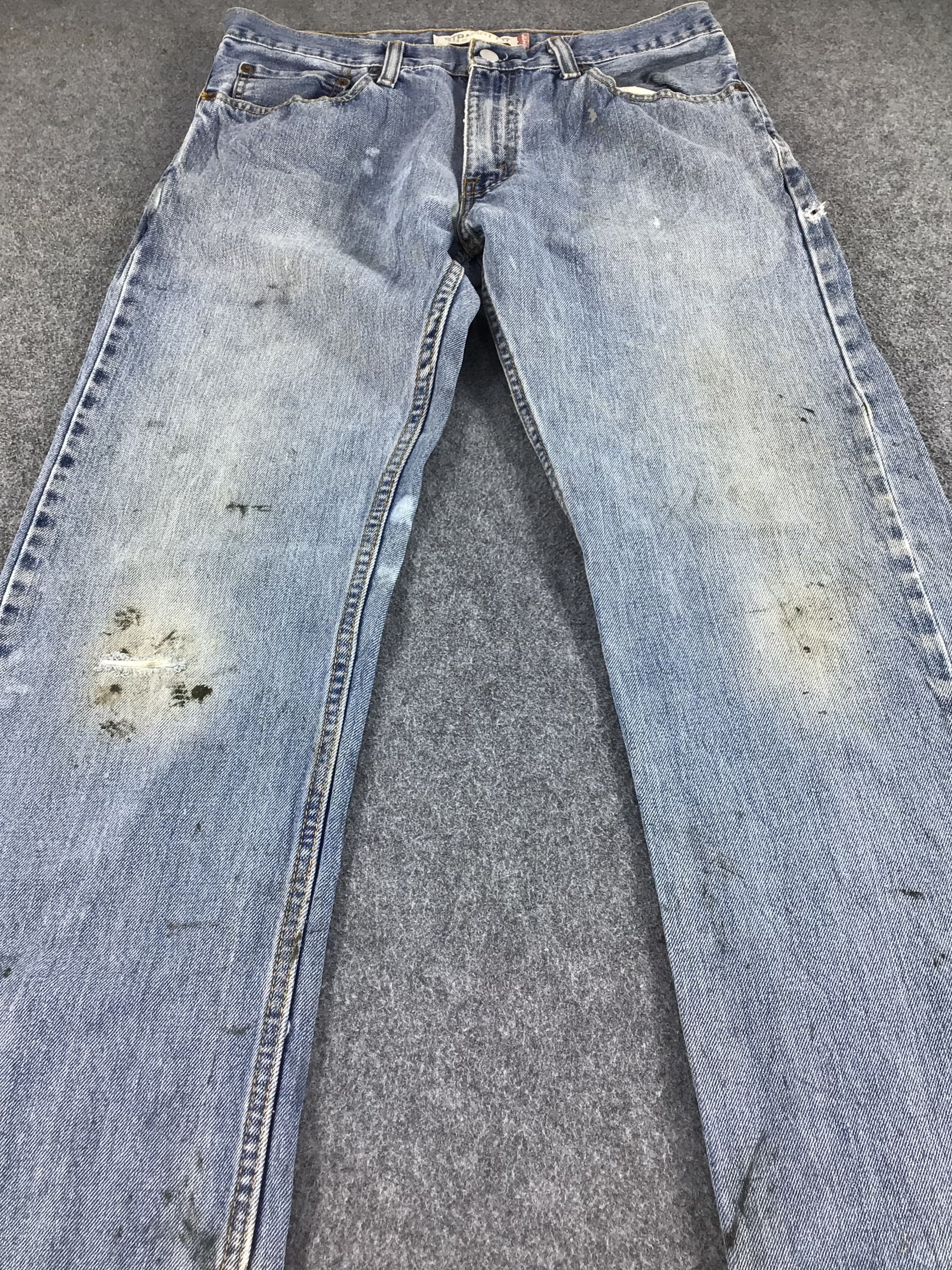 Levi's Vintage Levis 505 Jeans Dirty Blue Wash -J577 Size US 34 / EU 50 - 3 Thumbnail