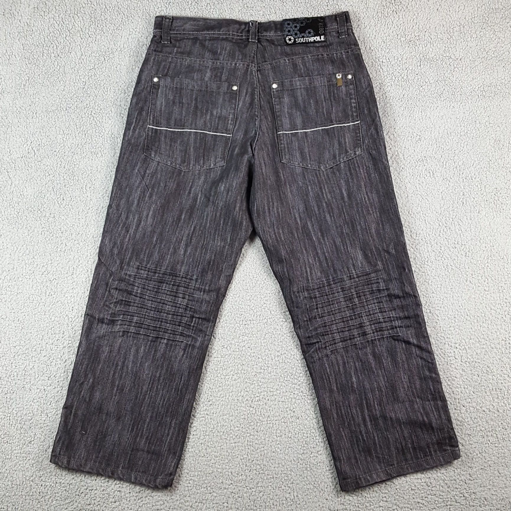 Southpole VINTAGE Southpole Gray Denim Wide Leg Baggy Fit Jeans Men's Size 34 Y2K 00s Grunge Rock Size US 34 / EU 50 - 4 Thumbnail