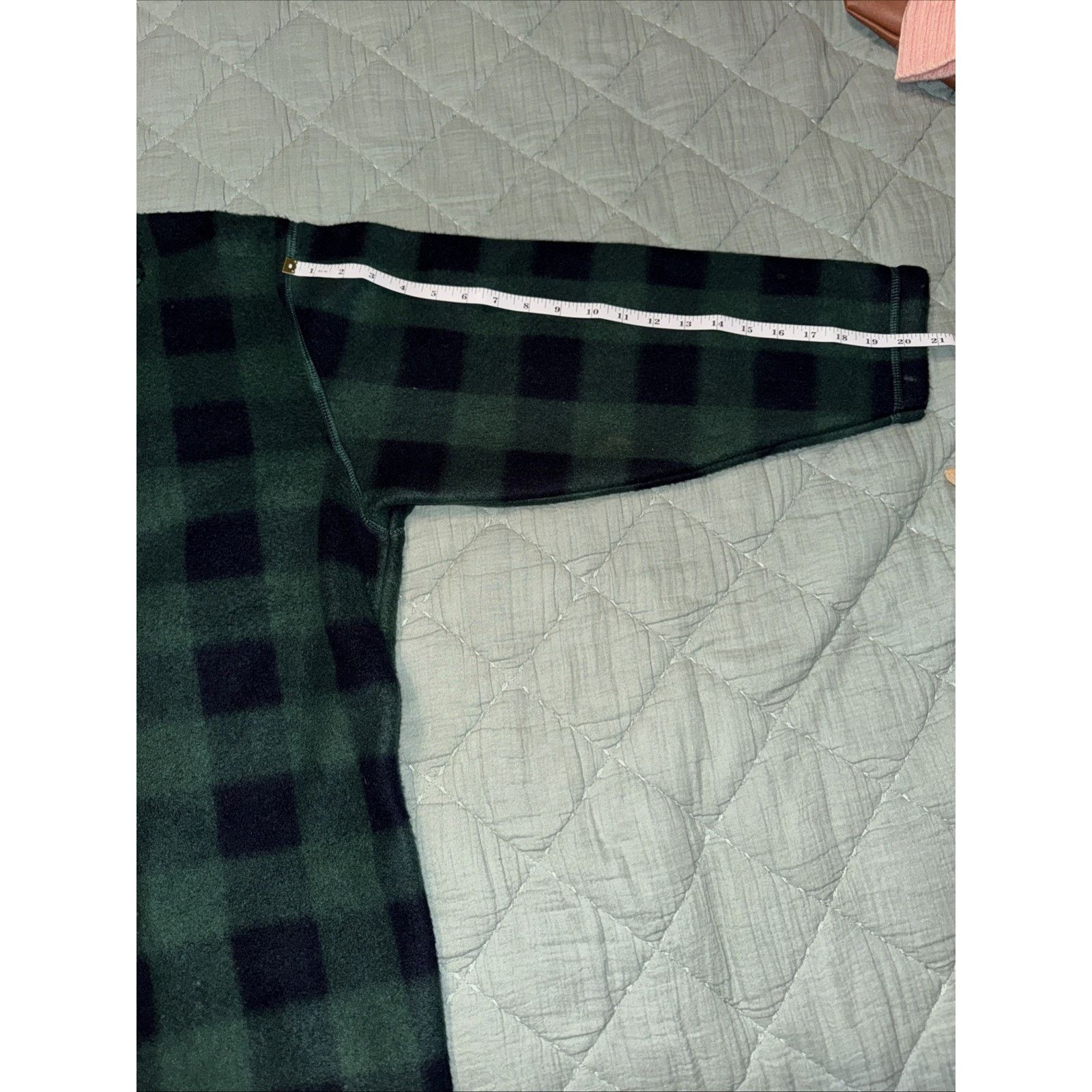 Lord & Taylor Lord & Taylor Men's Vintage Navy Blue Plaid Fleece 1/4 Zip L Size US L / EU 52-54 / 3 - 6 Thumbnail