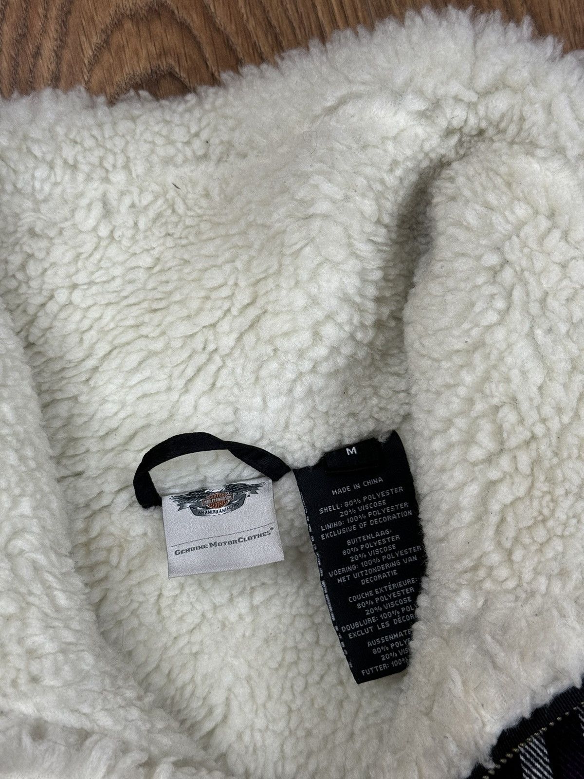 Harley Davidson Vintage sherpa jacket Harley Davidson 00s original item Size M / US 6-8 / IT 42-44 - 3 Thumbnail