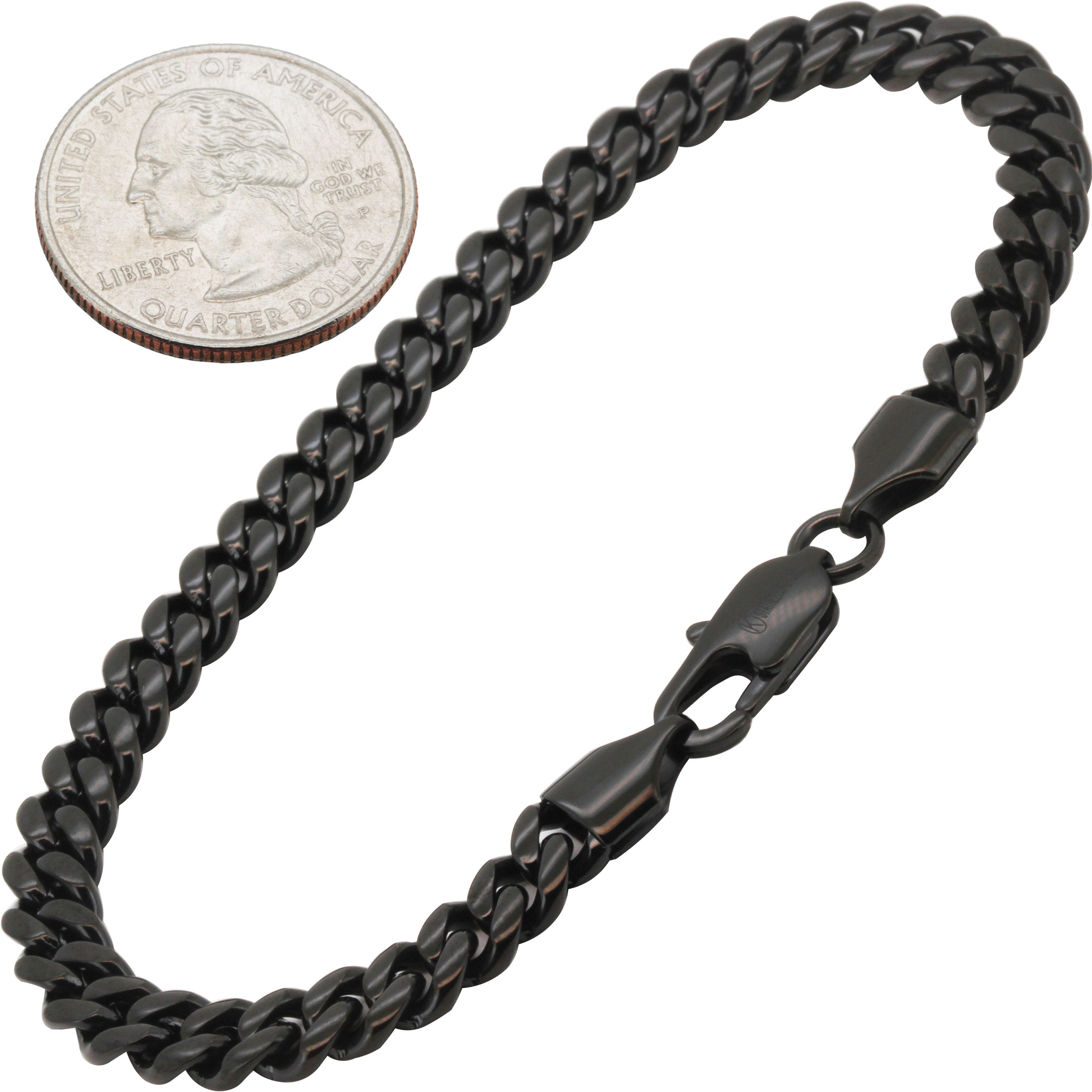 Other 316L SS Black 6mm Miami Cuban Link Bracelet 8” Size ONE SIZE - 1 Thumbnail
