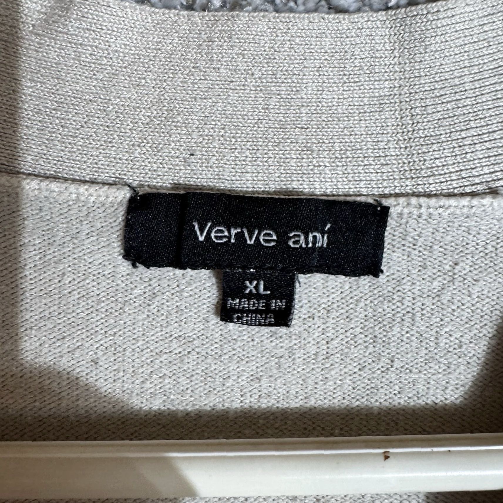 Vintage Verve Ami Cardigan Sweater Women XL Ribbed Knit Nature Earthy Layering Cozy Pockets Ivory Vintage? No, Vintage: No. Size XL / US 12-14 / IT 48-50 - 6 Thumbnail