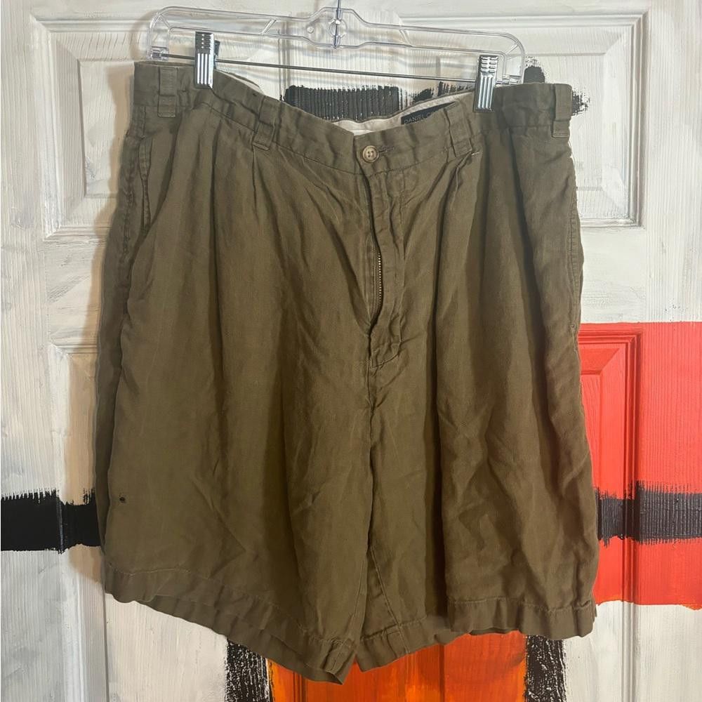 Designer Daniel cremieux size 36 olive shorts Size US 36 / EU 52 - 1 Thumbnail