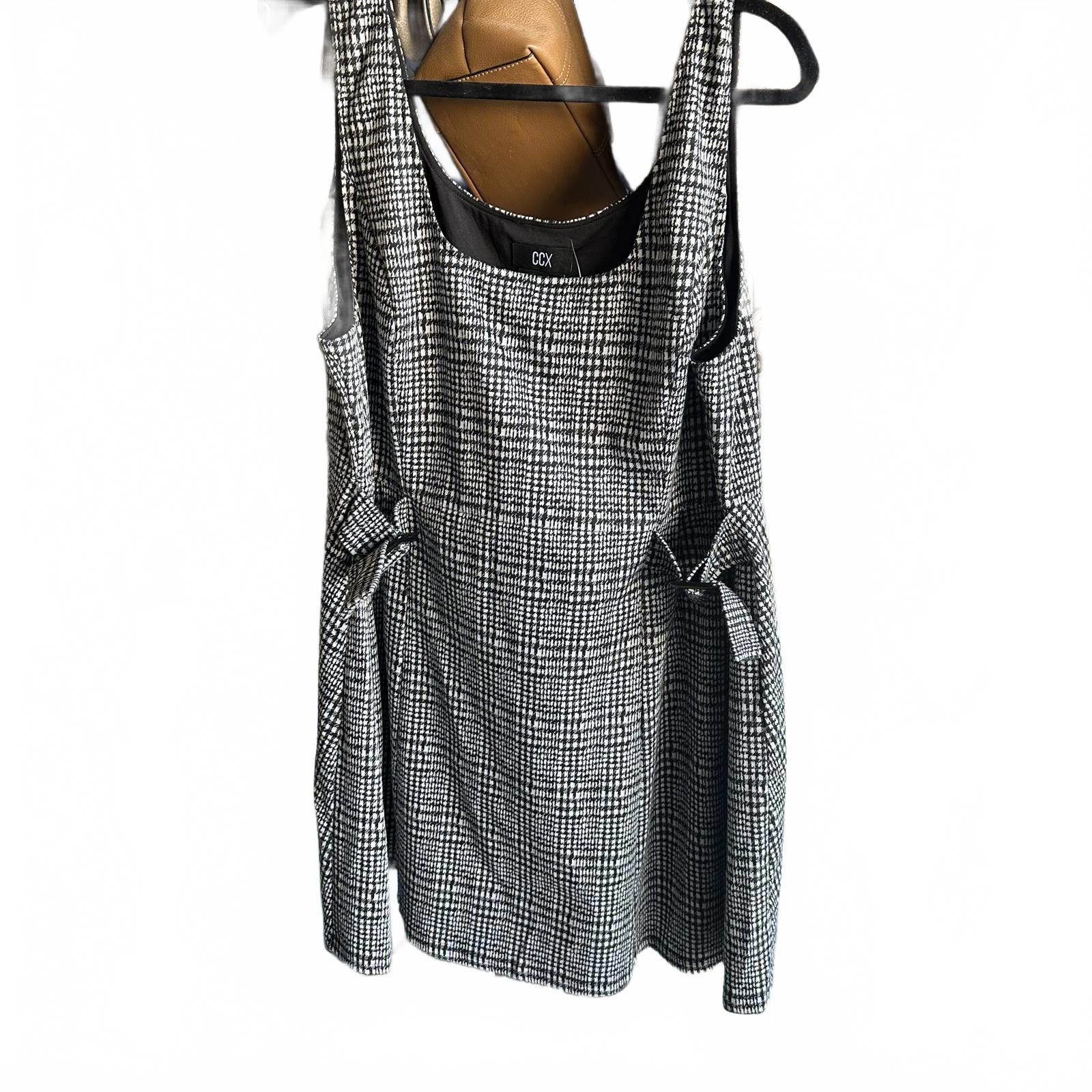 Designer NWT Chic Checkered Sleeveless Dress by CCX Size 3XL / US 20-22 - 1 Preview