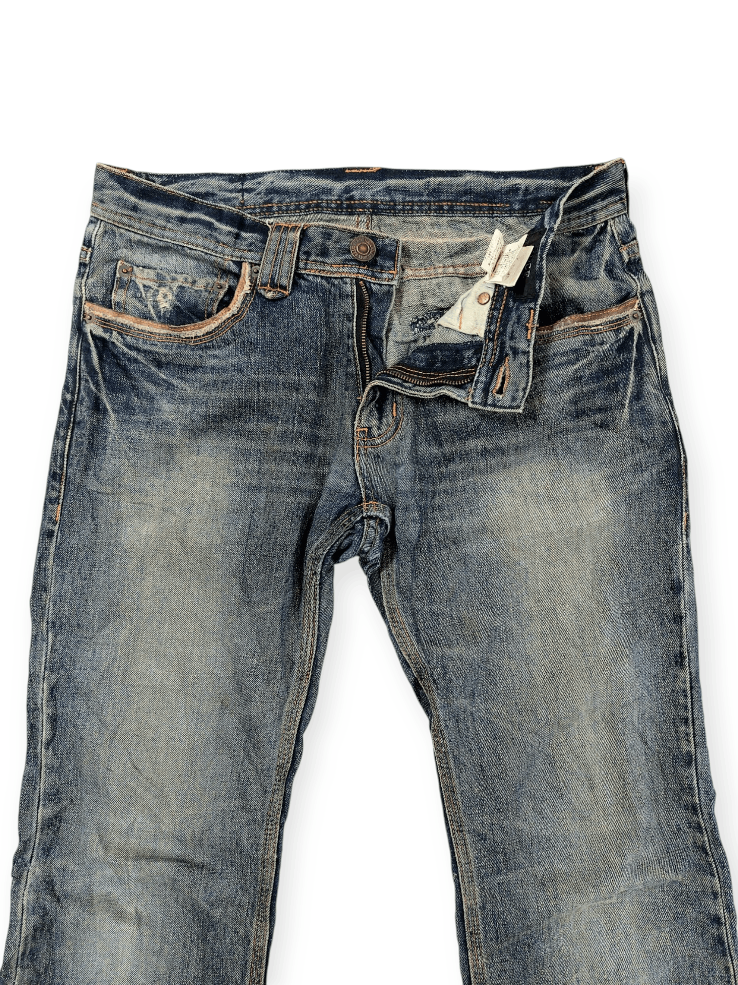 Vintage Vintage Edge Ruppert Punk Flare Denim Size US 32 / EU 48 - 4 Thumbnail